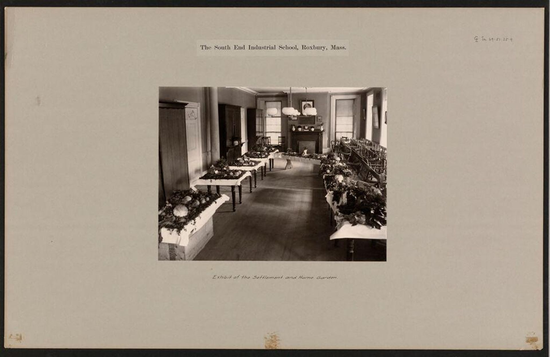 Social Settlements: United States. Massachusetts. Boston. "South End Industrial School": The South End Industrial School, Roxbury, Mass.: Exhibit of the Settlement and Home Garden. by Partridge Studios