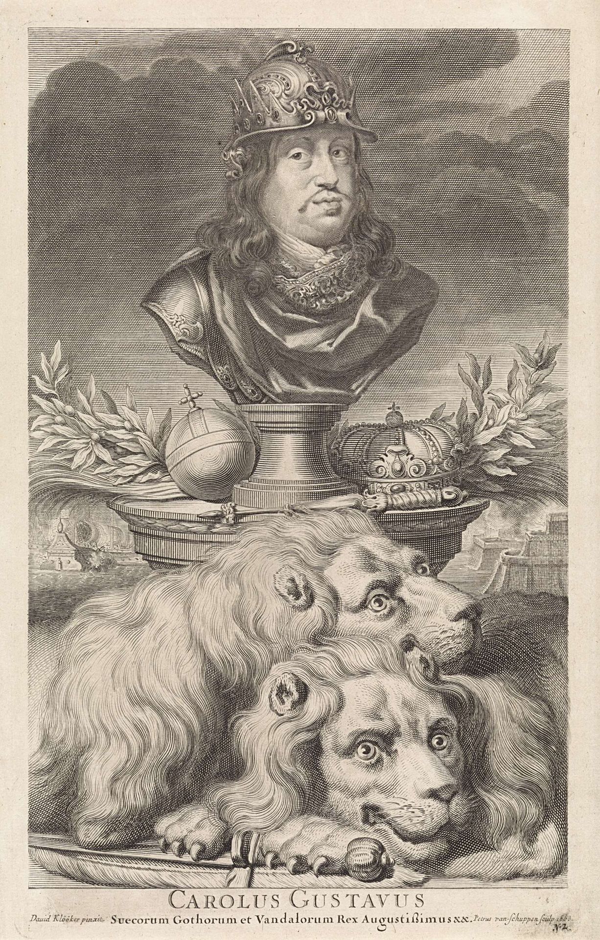Portret van Karel XI, koning van Zweden by Pieter van Schuppen