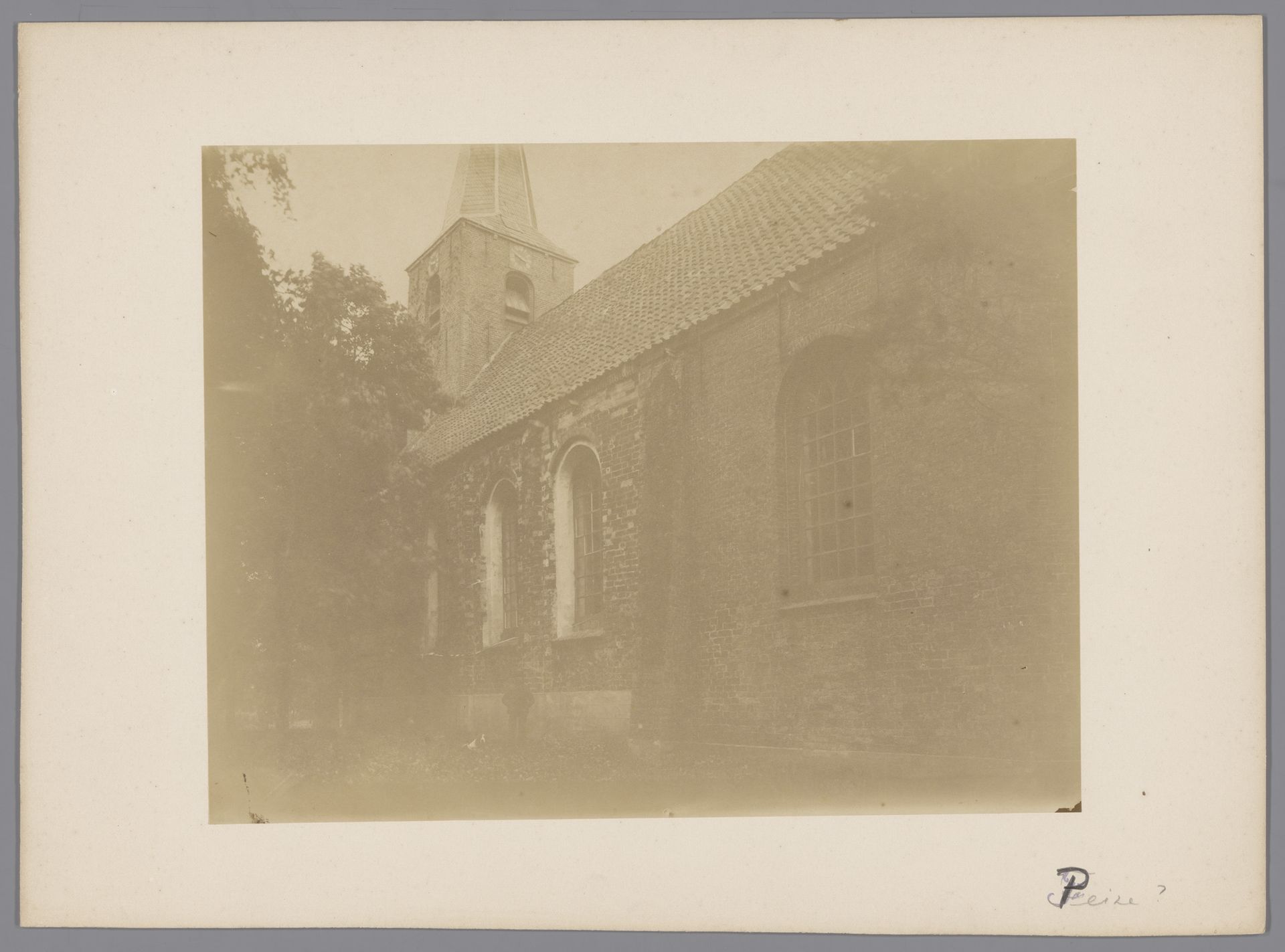 Gezicht op de Hervormde Kerk te Peize by anoniem (Monumentenzorg)