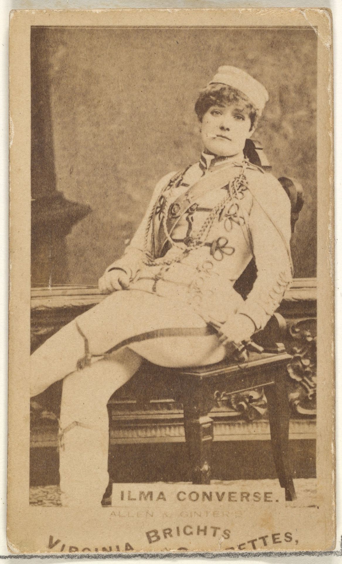 Ilma Converse, from the Actors and Actresses series (N45, Type 1) for Virginia Brights Cigarettes by Allen & Ginter