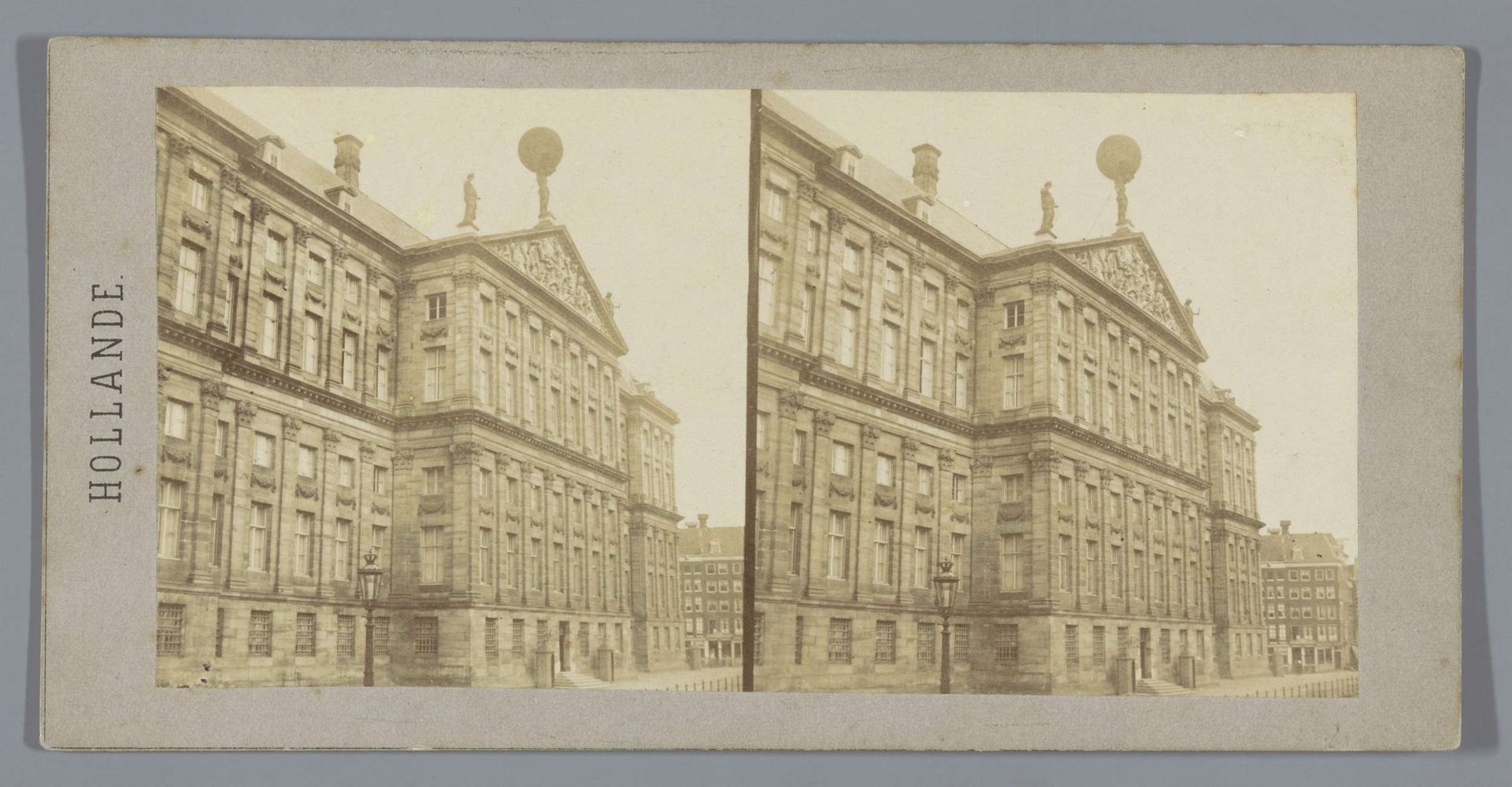 Achterzijde van het Koninklijk Paleis op de Dam, Amsterdam by Charles-Henri Plaut