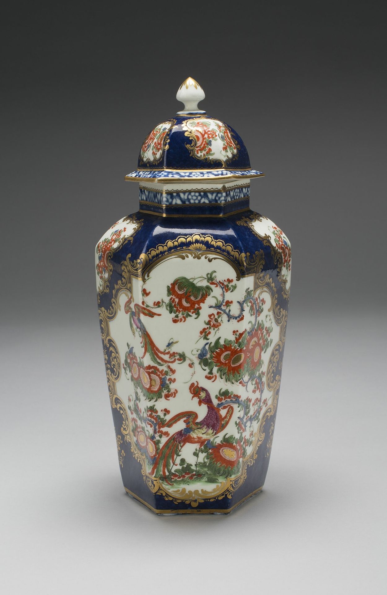 Vase with Cover (one of a pair) by Worcester Royal Porcelain Company