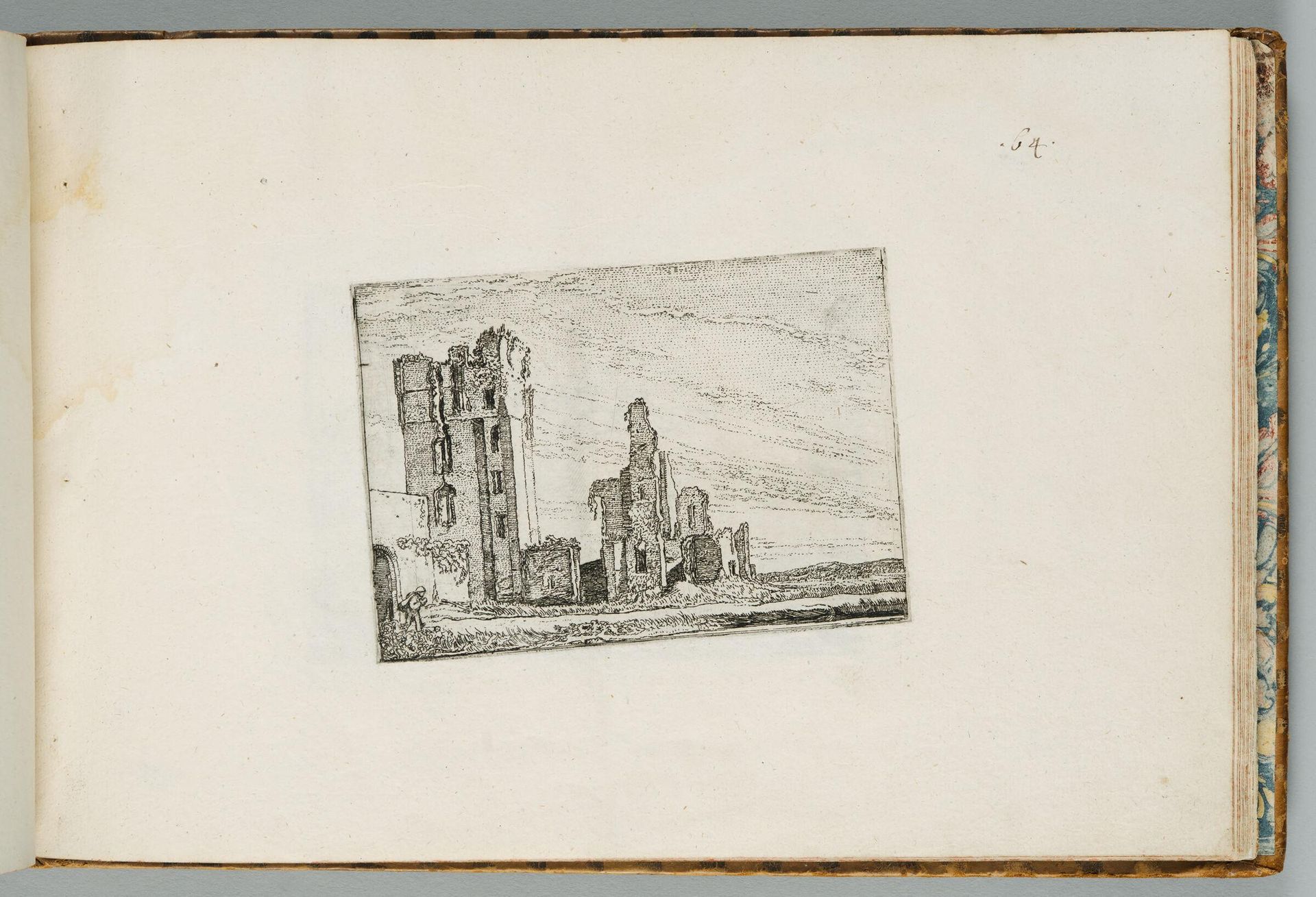 Ruins of the Castle Huys te Kleef near Haarlem by Willem Pietersz. Buytewech