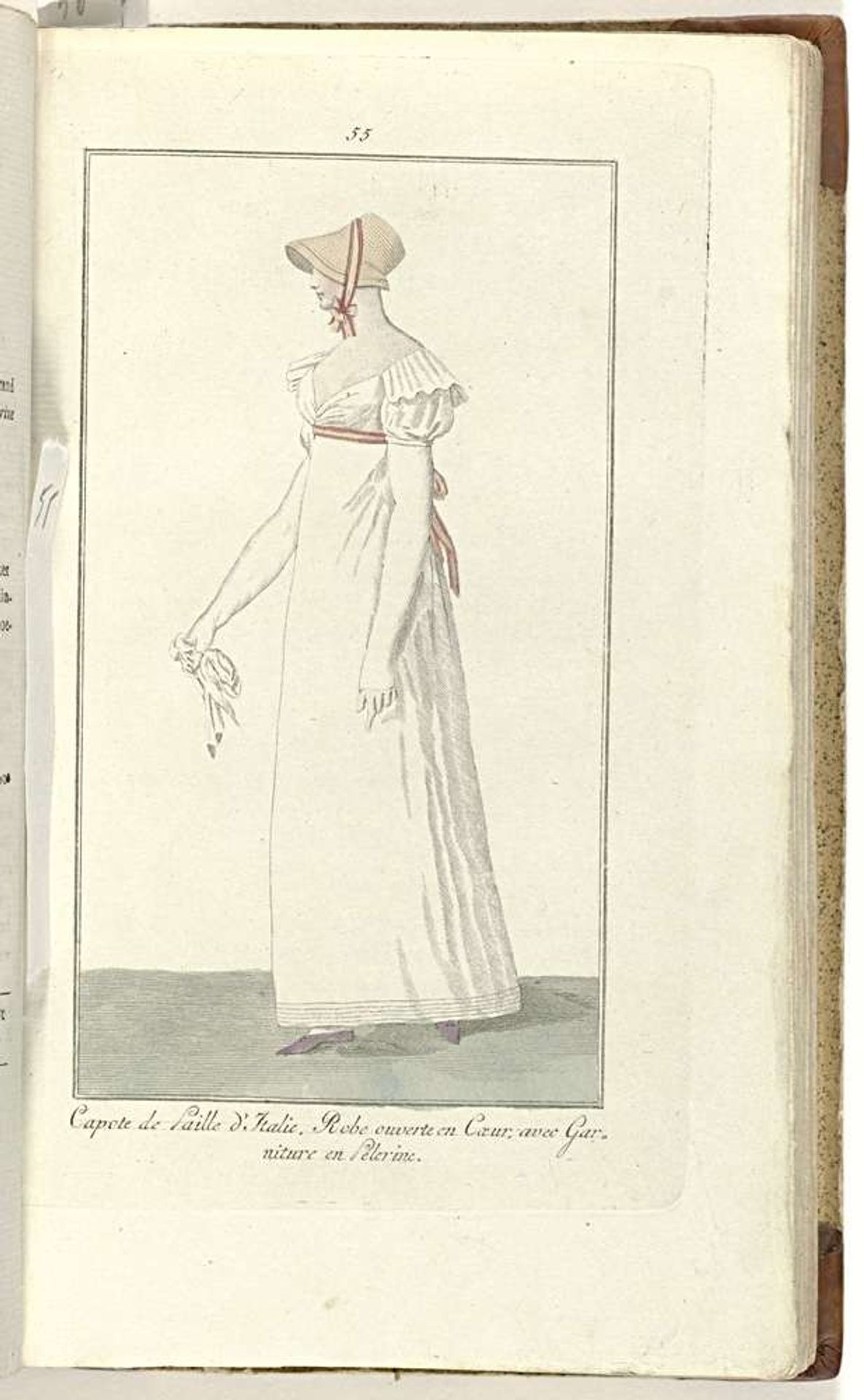 Elegantia, of tijdschrift van mode, luxe en smaak voor dames, Augustus 1808, No. 55: Capote de Paille d'Italie... by Anonymous