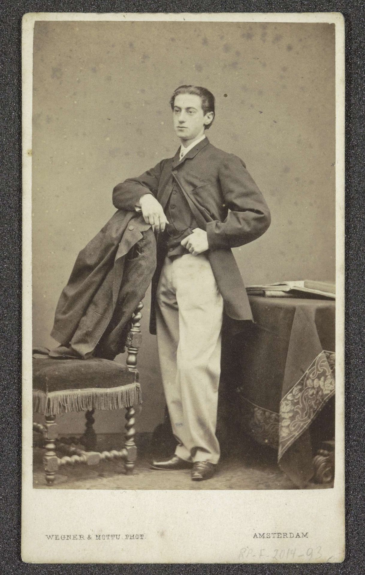 Portrait of an Unknown Young Man by Wegner & Mottu