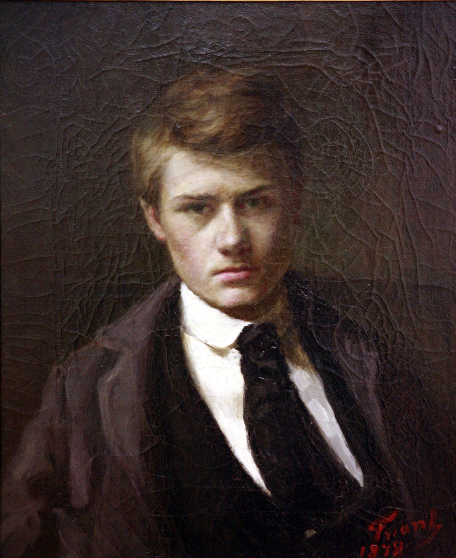 Self-portrait at fifteen by Émile Friant