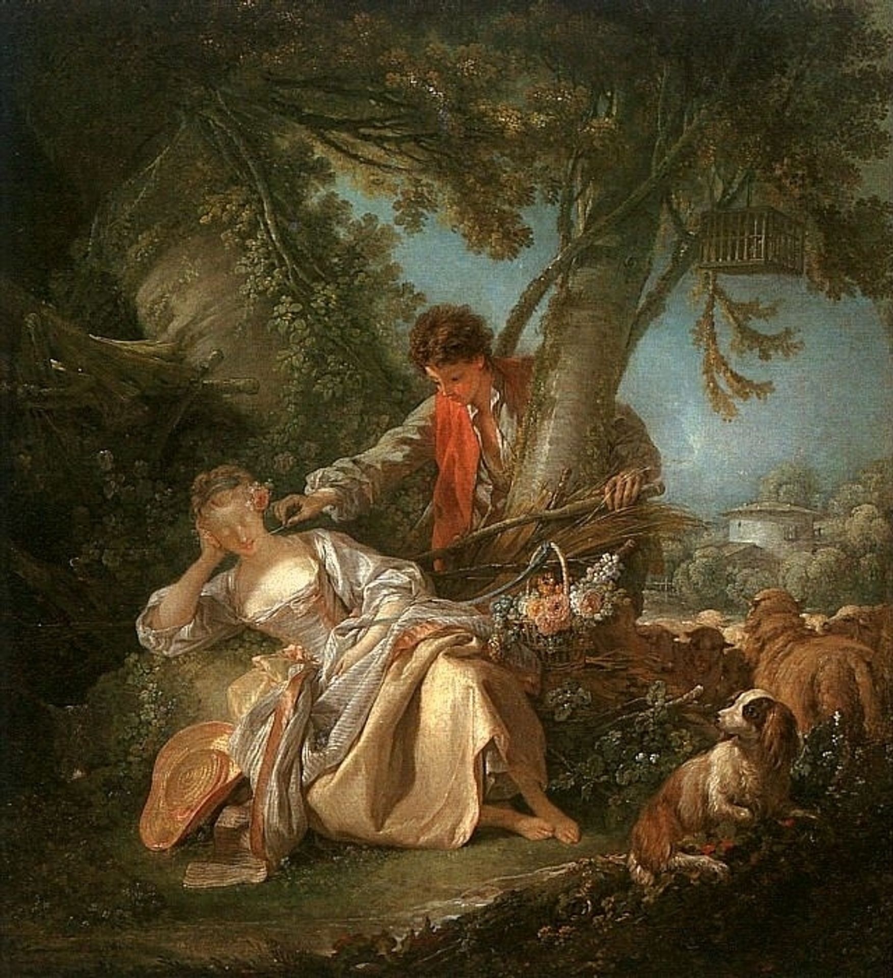 The interrupted sleep by Francois Boucher