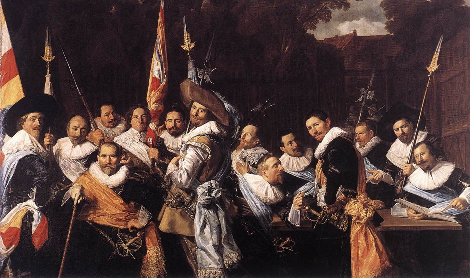 The Officers of the St Adrian Militia Company by Frans Hals