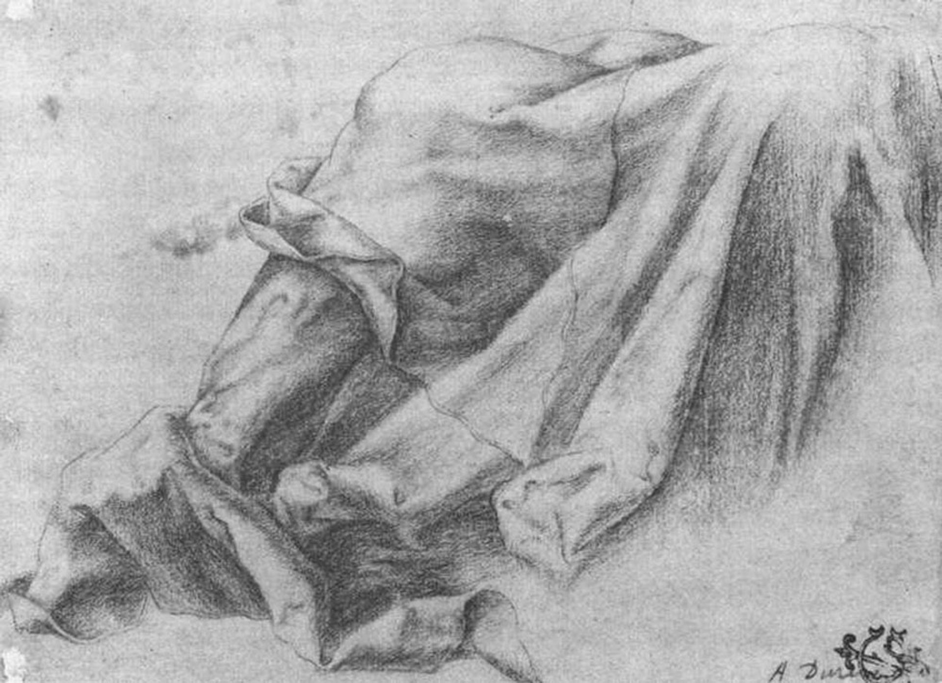 Drapery Study by Matthias Grünewald