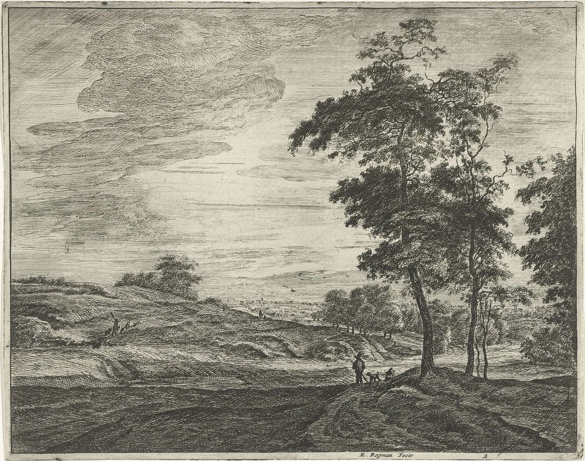 Aan de rand van het Haagse Bos by Roelant Roghman