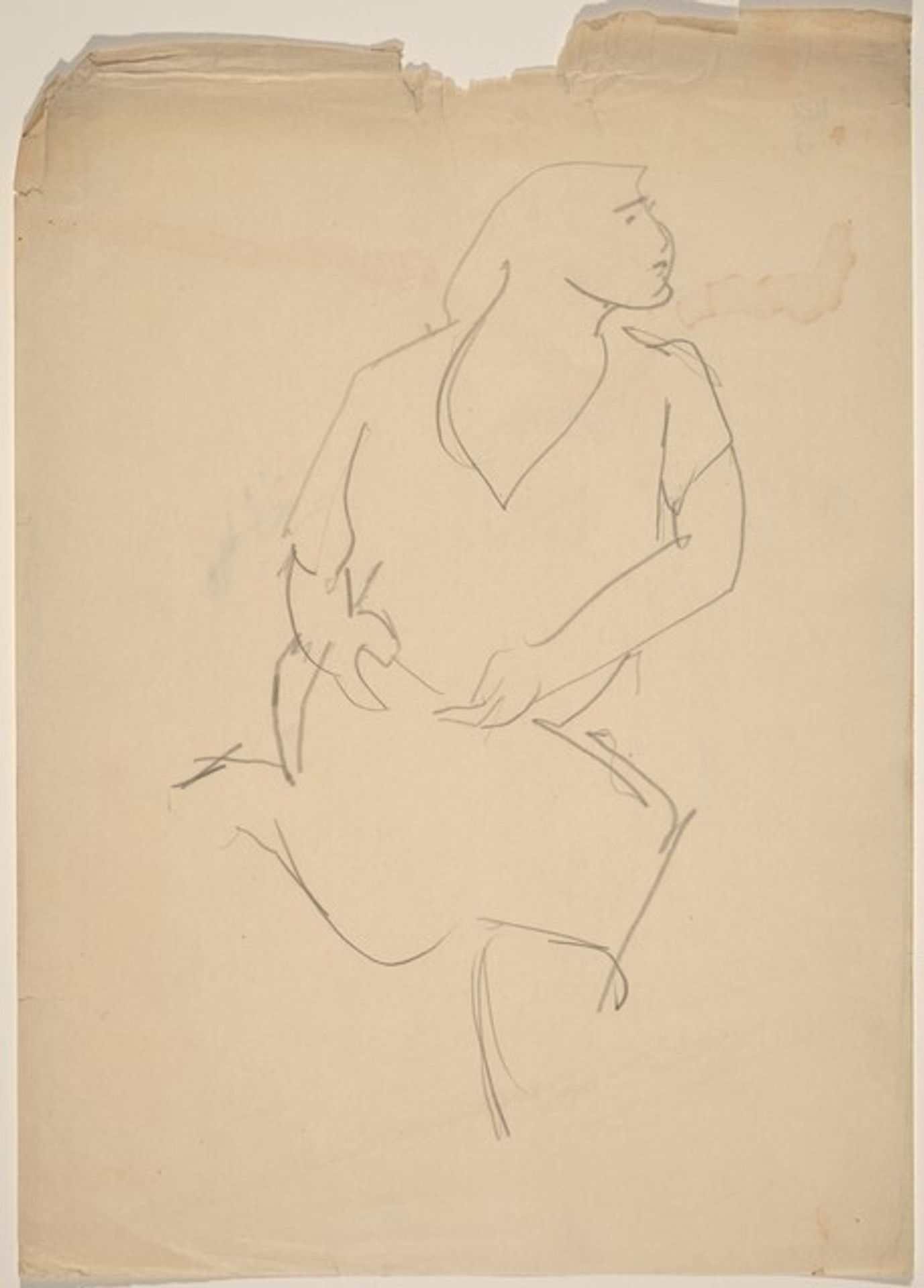 Seated Woman, Head Turned Right by Mark Rothko