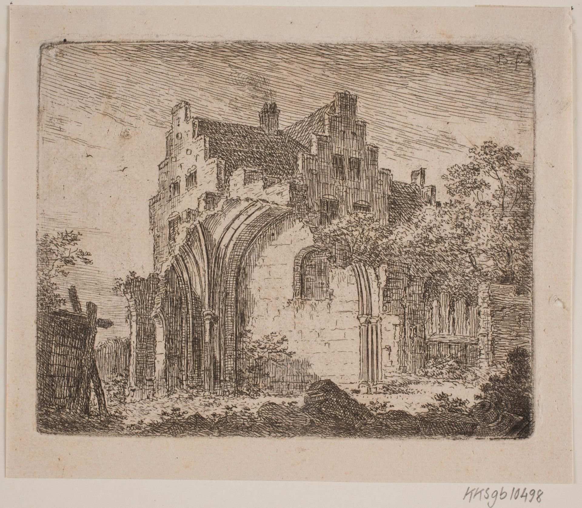 Ruin af en Klosterbygning by Jes Bundsen