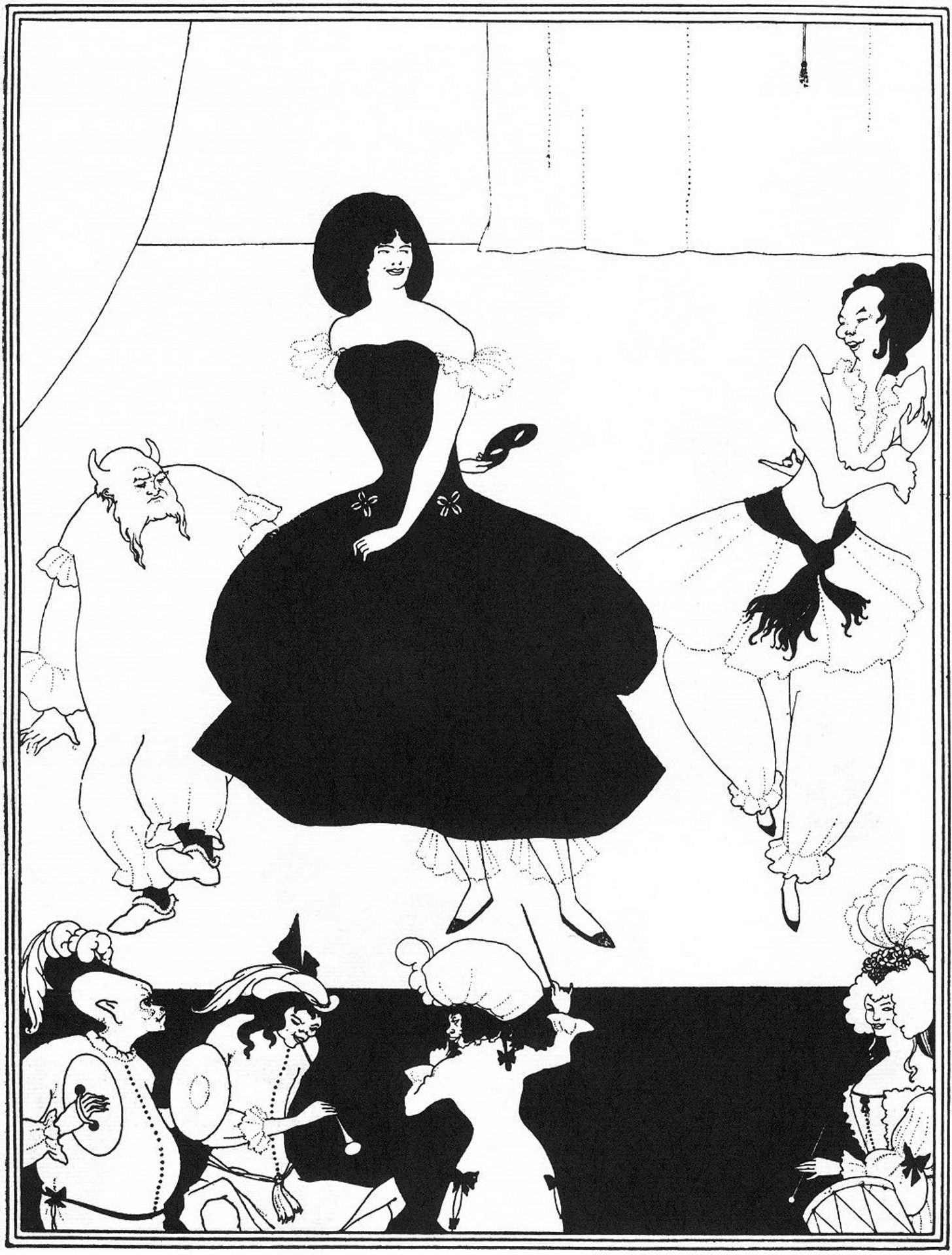 Ballet of Marionettes II by Aubrey Vincent Beardsley