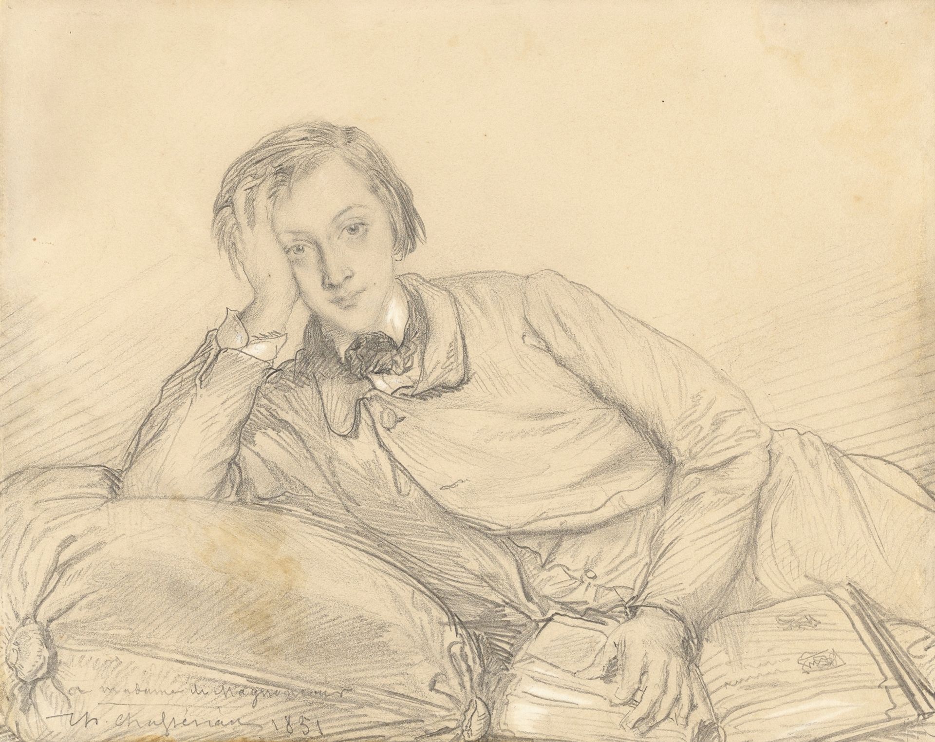 Portrait of Raymond de Magnoncourt by Théodore Chassériau