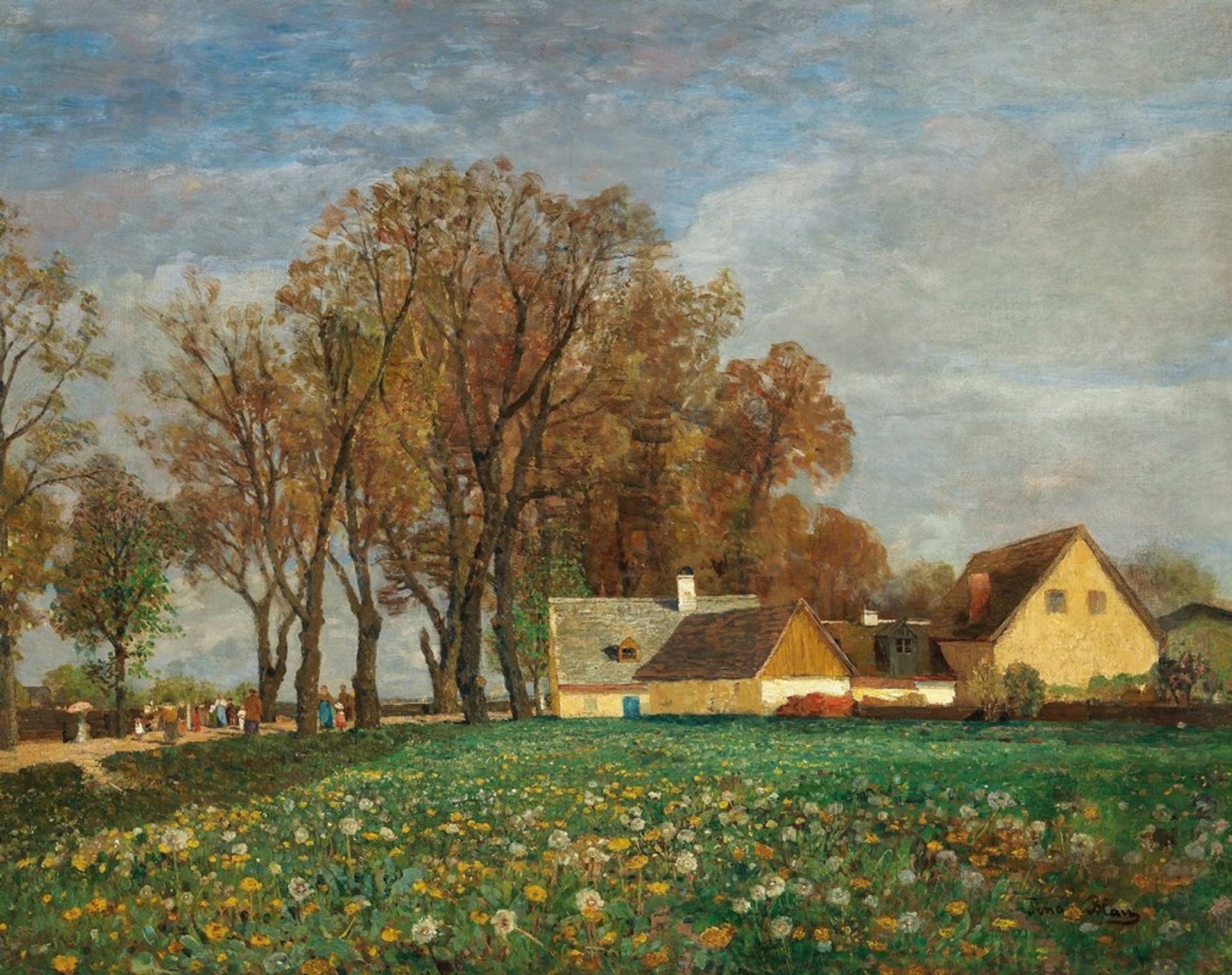 On the Schleißheimerstraße by Tina Blau