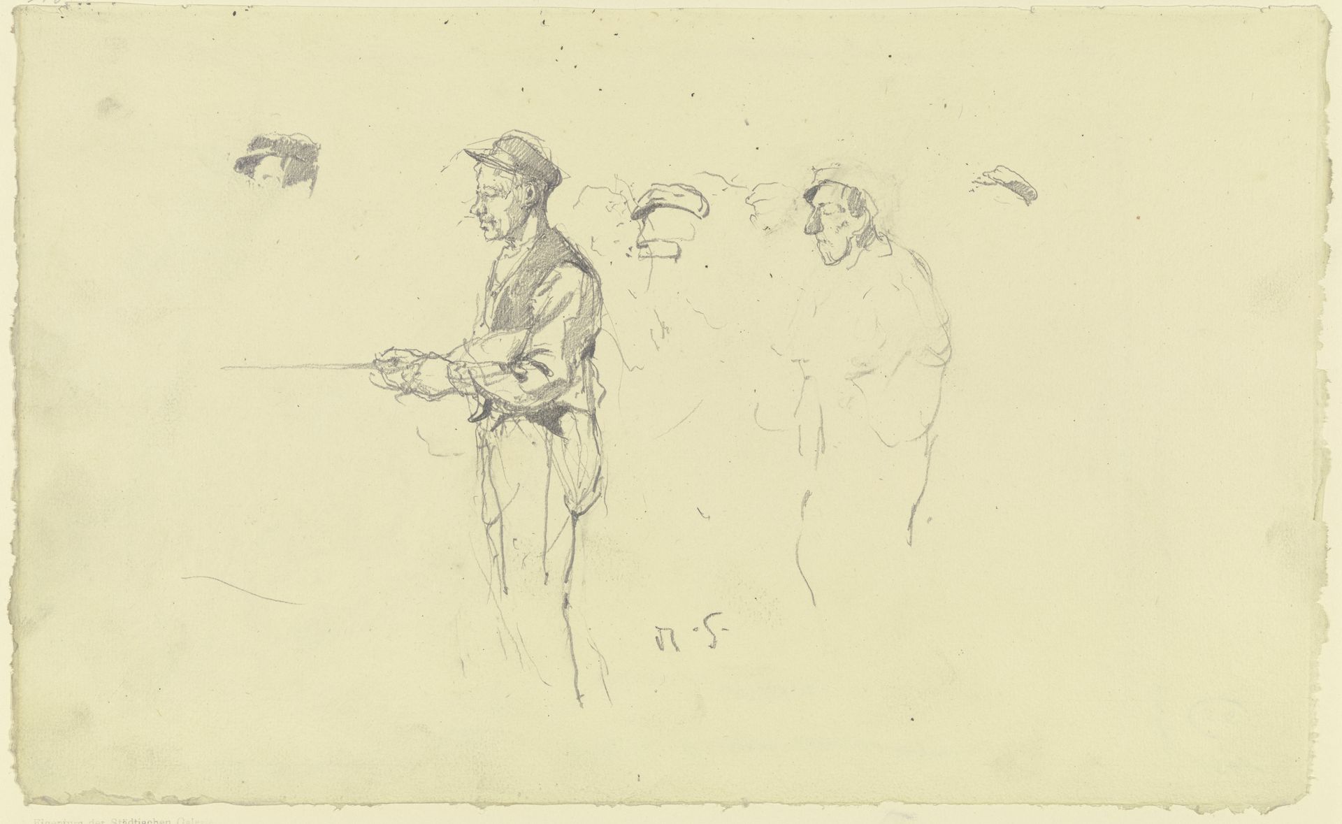 Arbeiter aus der _Großen Spinnerei von Edam_ by Rudolf Gudden