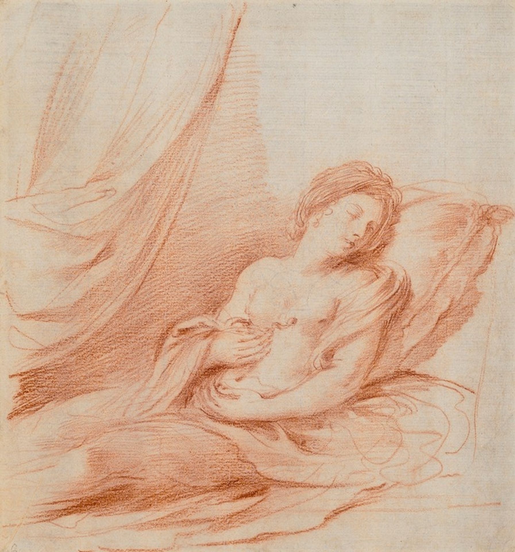 Cleopatra bitten by the asp by Guercino