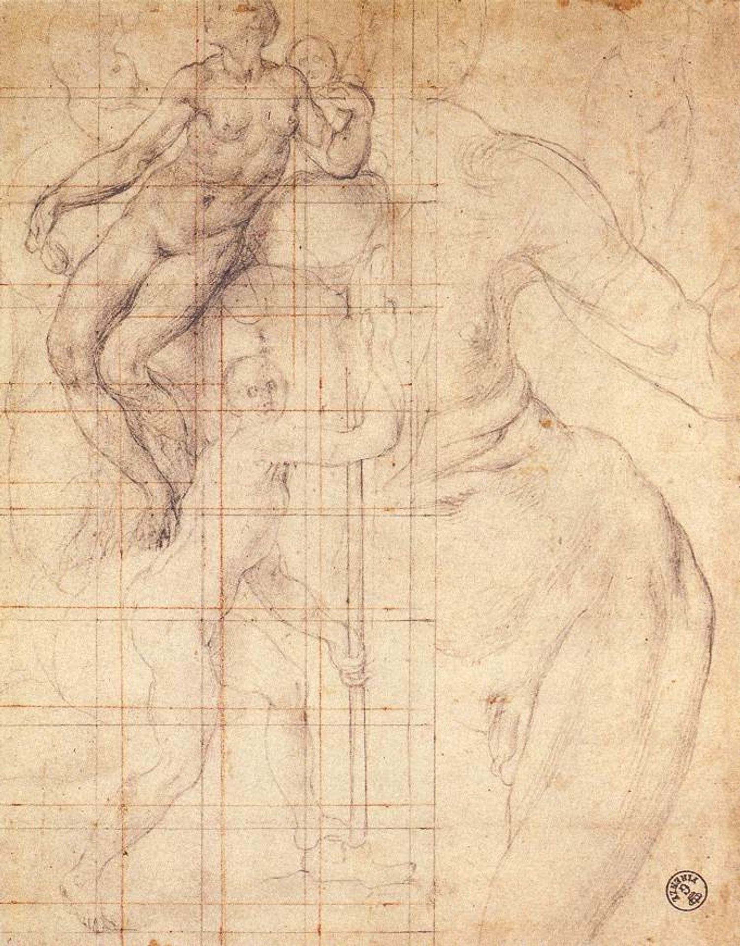 Adam and Eve at Work by Jacopo Pontormo