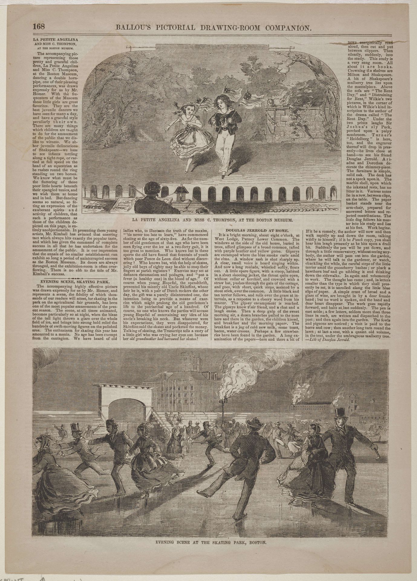 Evening Scene at the Skating Park by Winslow Homer