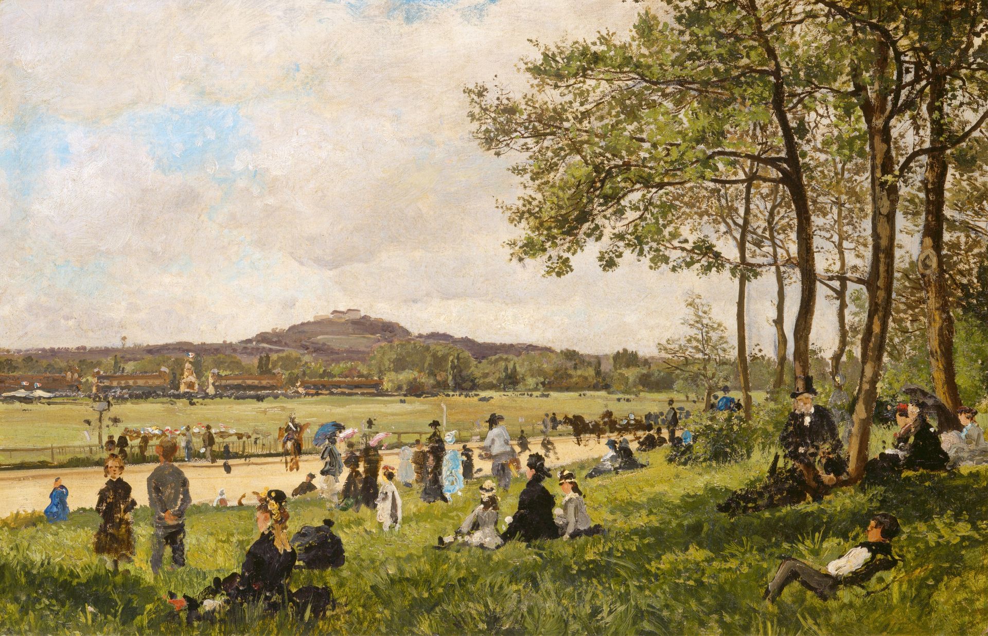 Race Course at Longchamps by Anonymous