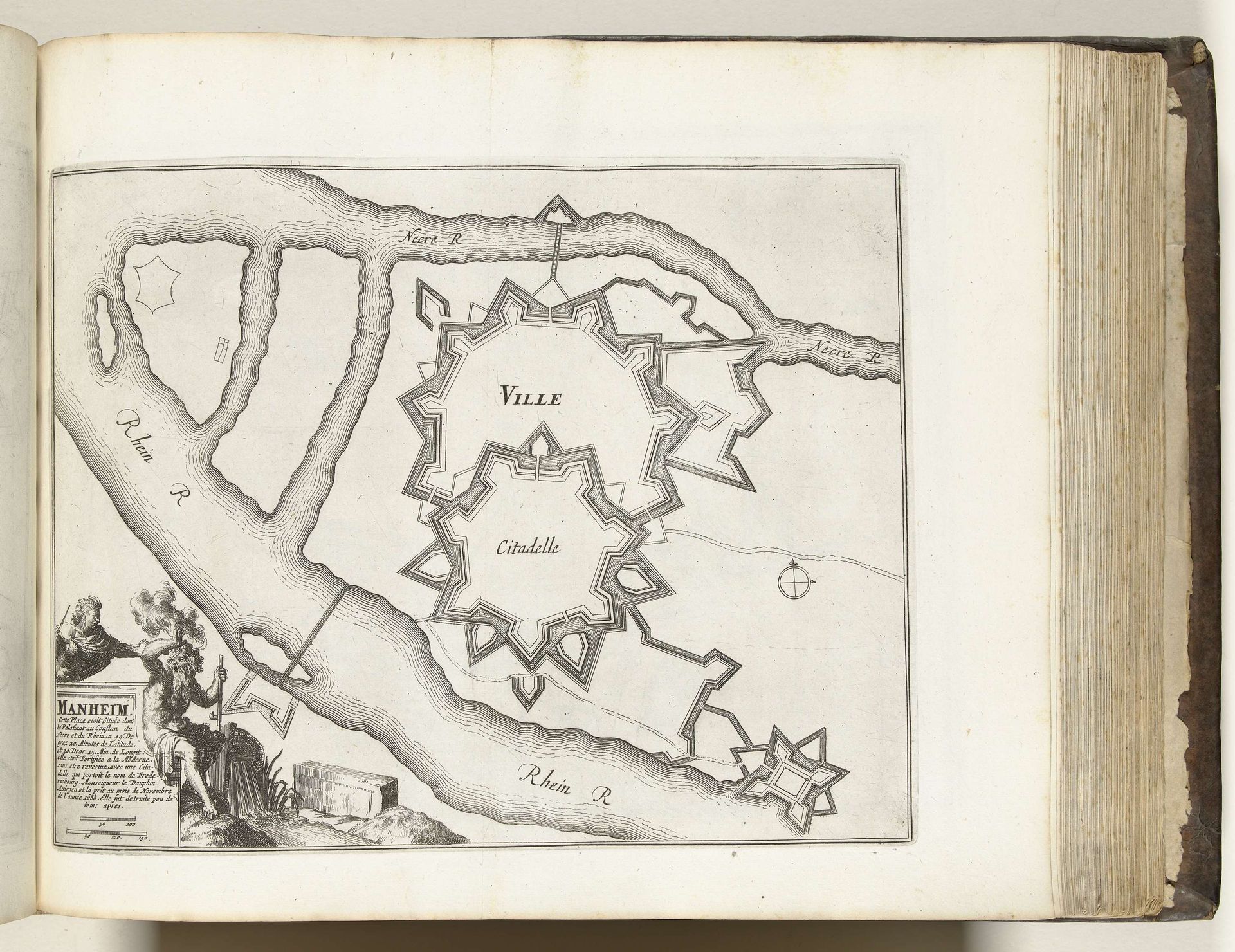 Plattegrond van Mannheim, ca. 1693-1696 by Anonymous