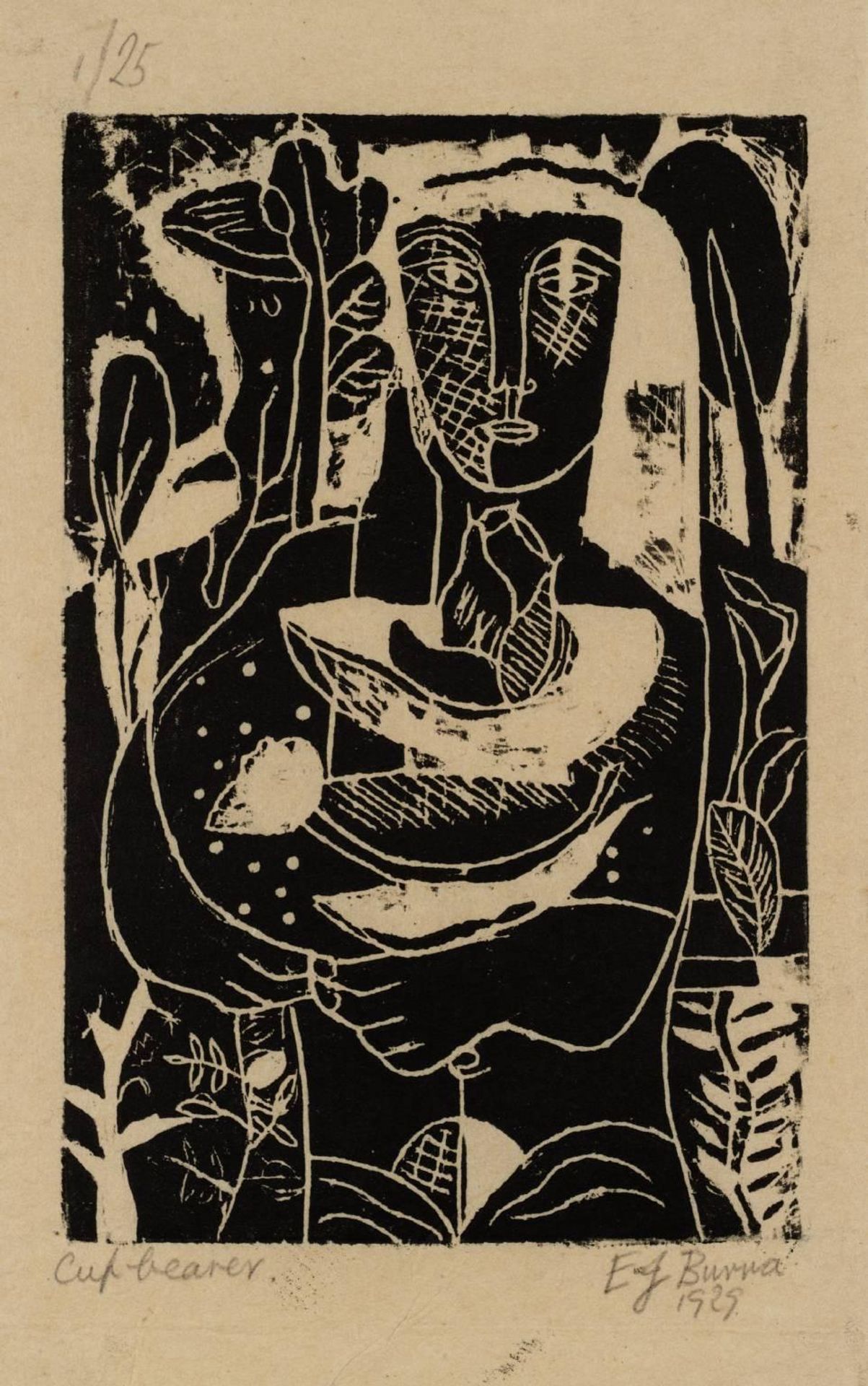 Cupbearer by  Edward Burra