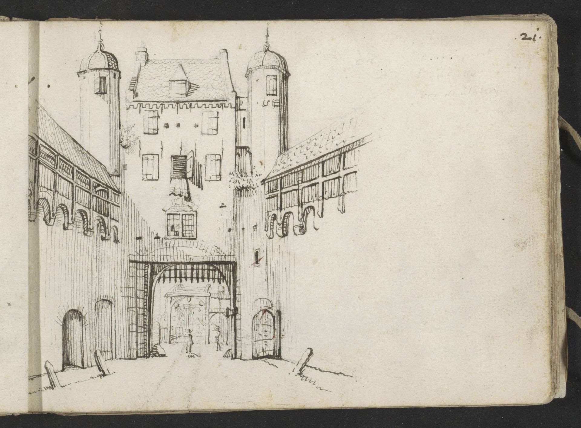 Kamperpoort te Zwolle by Gerard ter (II) Borch