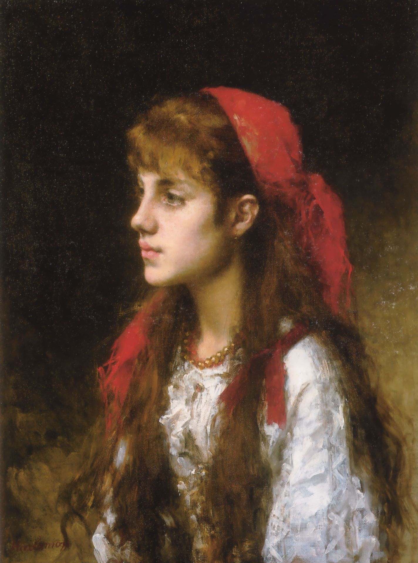 A Russian Beauty by Alexei Harlamoff