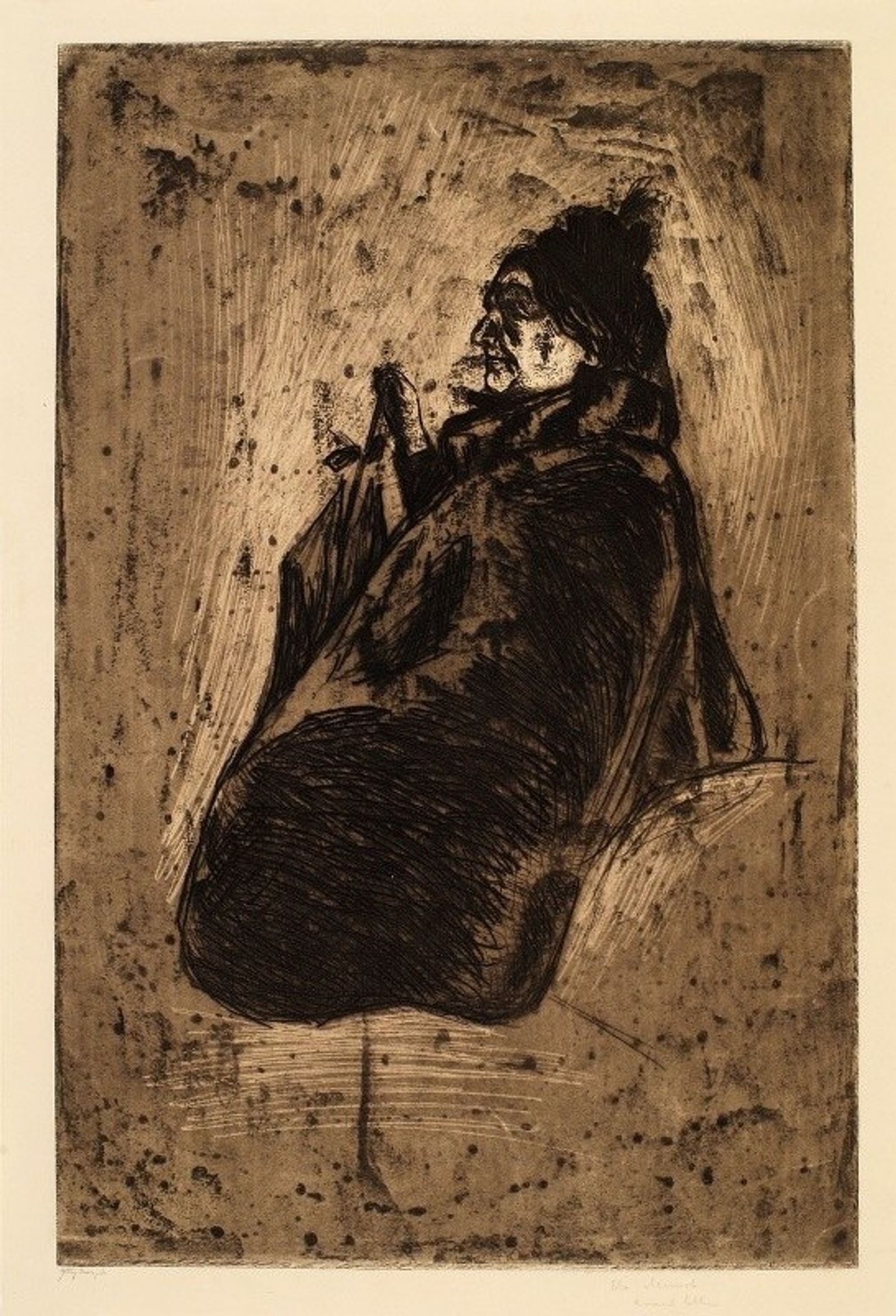 Old Woman by Edvard Munch