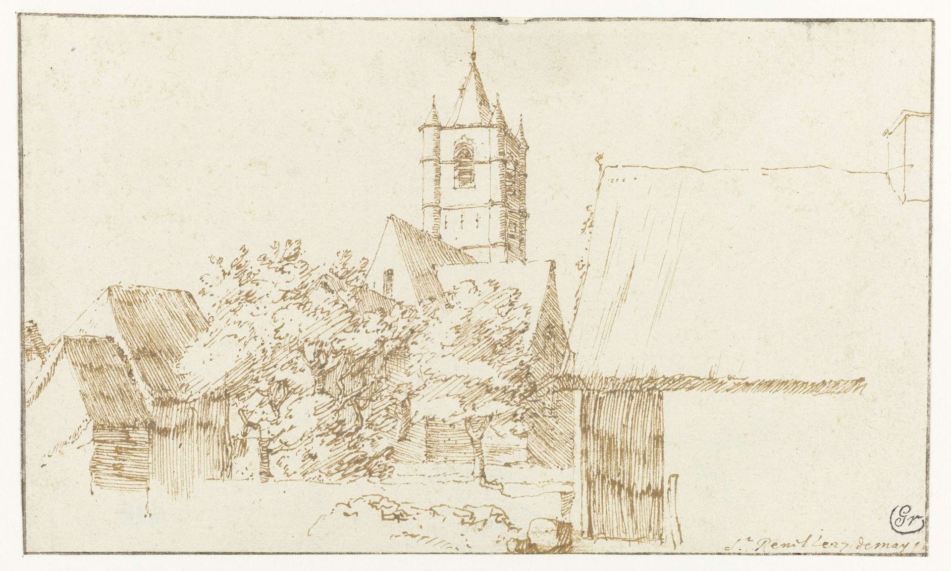 St. Renelde (Saintes) by Constantijn (II) Huygens