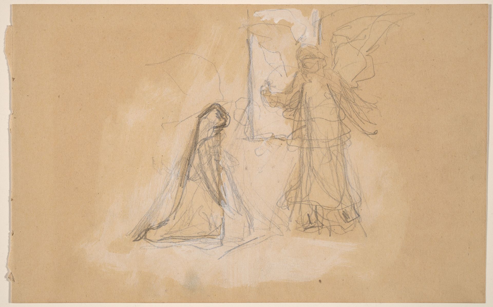 Study of a Figure from Behind [recto] by Charles Sprague Pearce