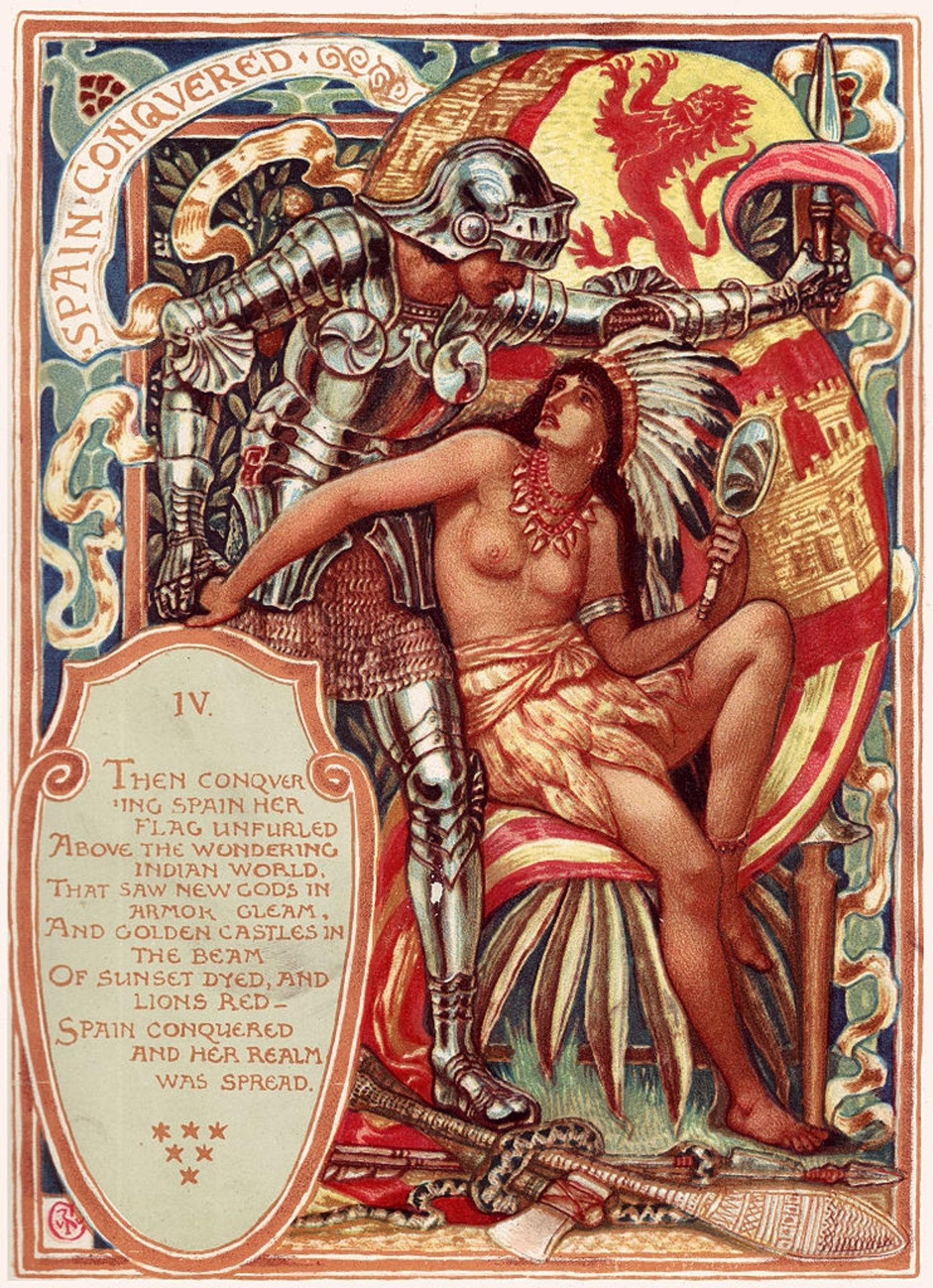 Spain Conquered by Walter Crane