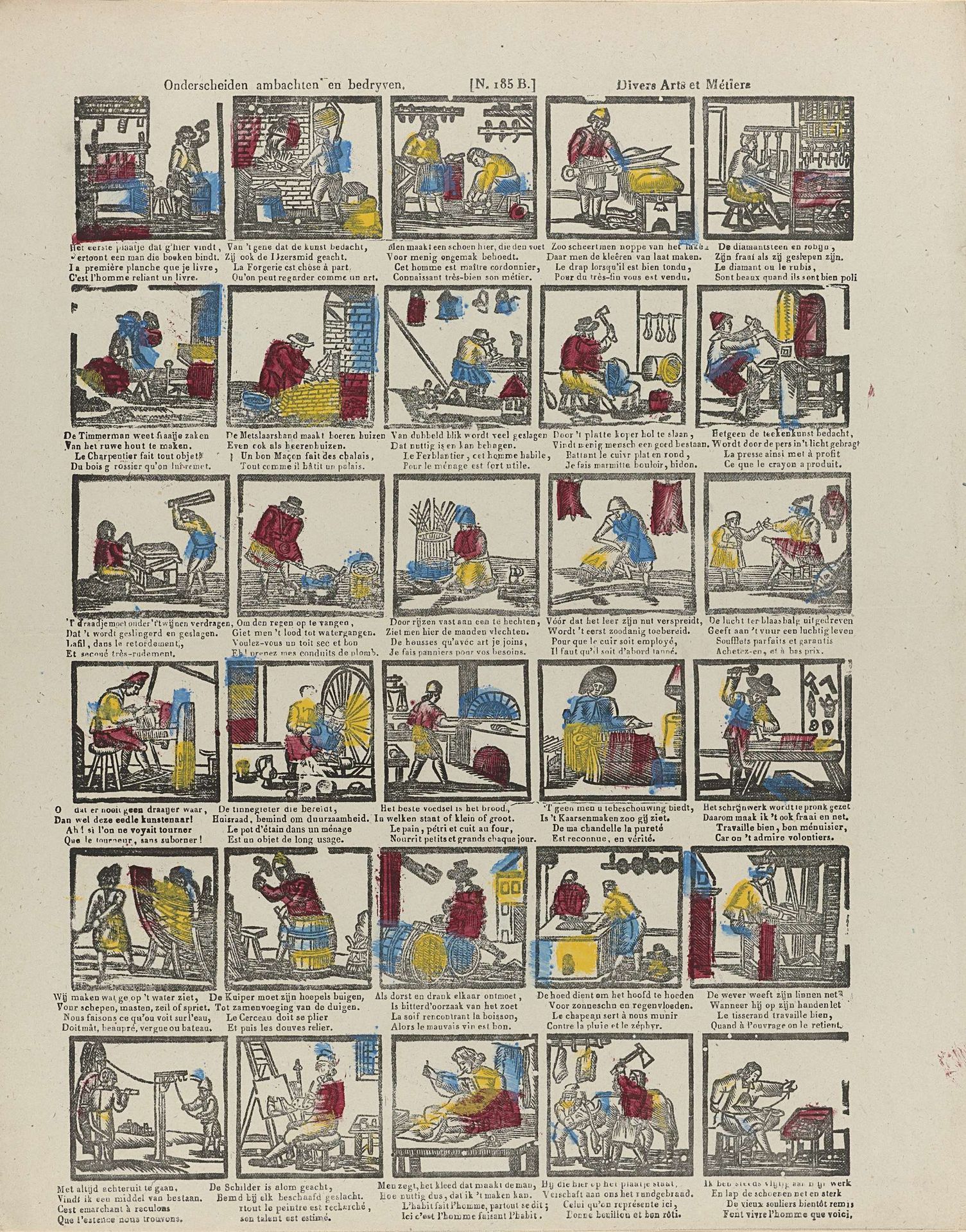 Onderscheiden ambachten en bedryven / Divers arts et métiers by Philippus Jacobus Brepols