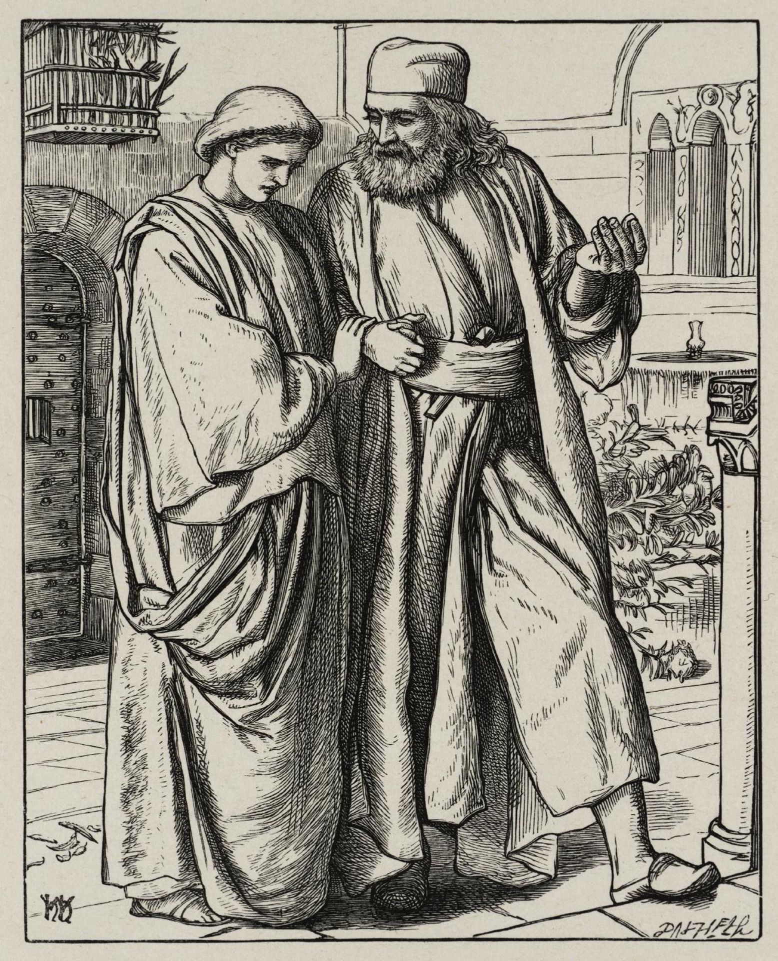 The Lent Jewels, engraved by the Dalziel Brothers by William Holman Hunt