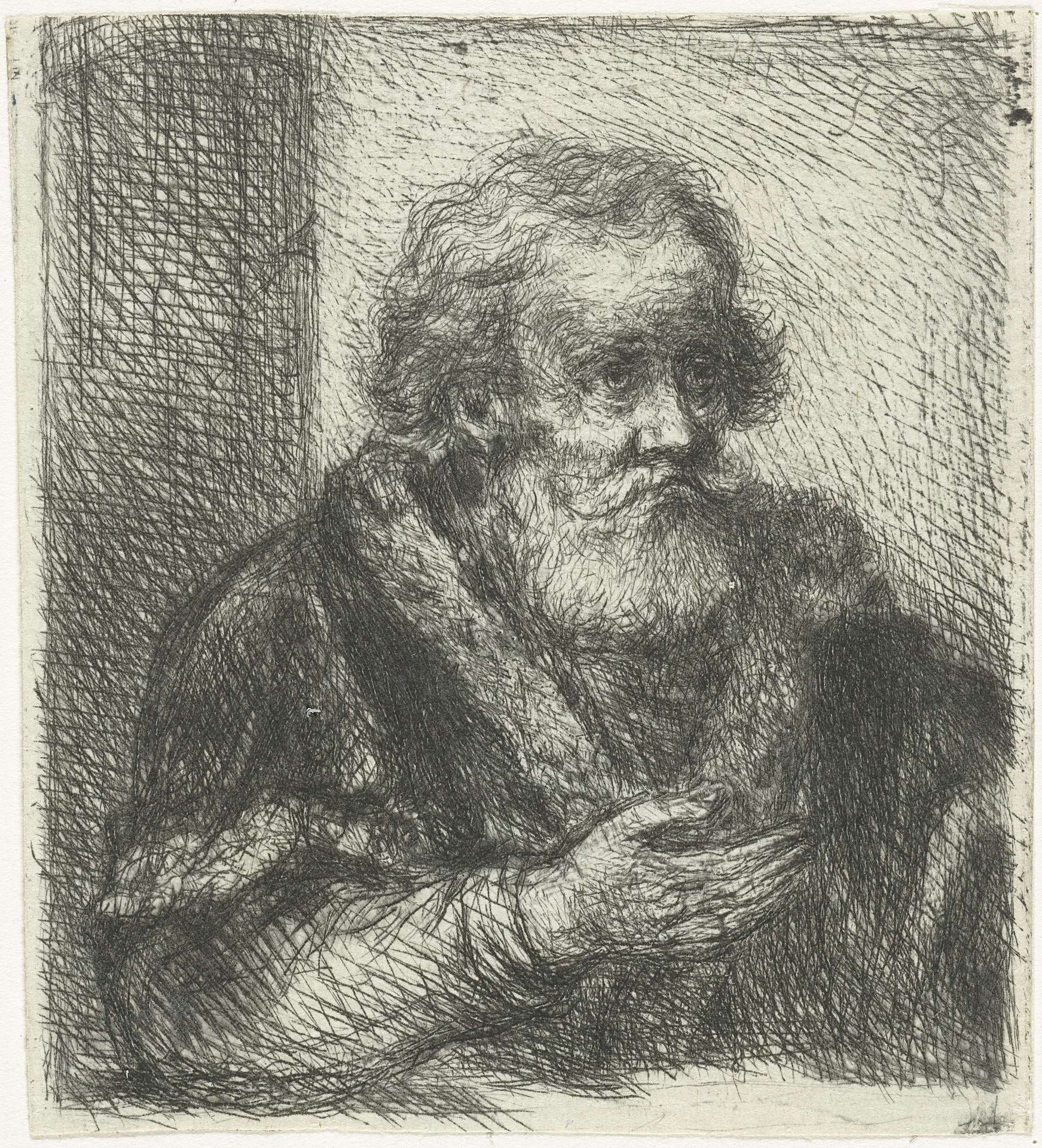 Oude man by Jan Chalon