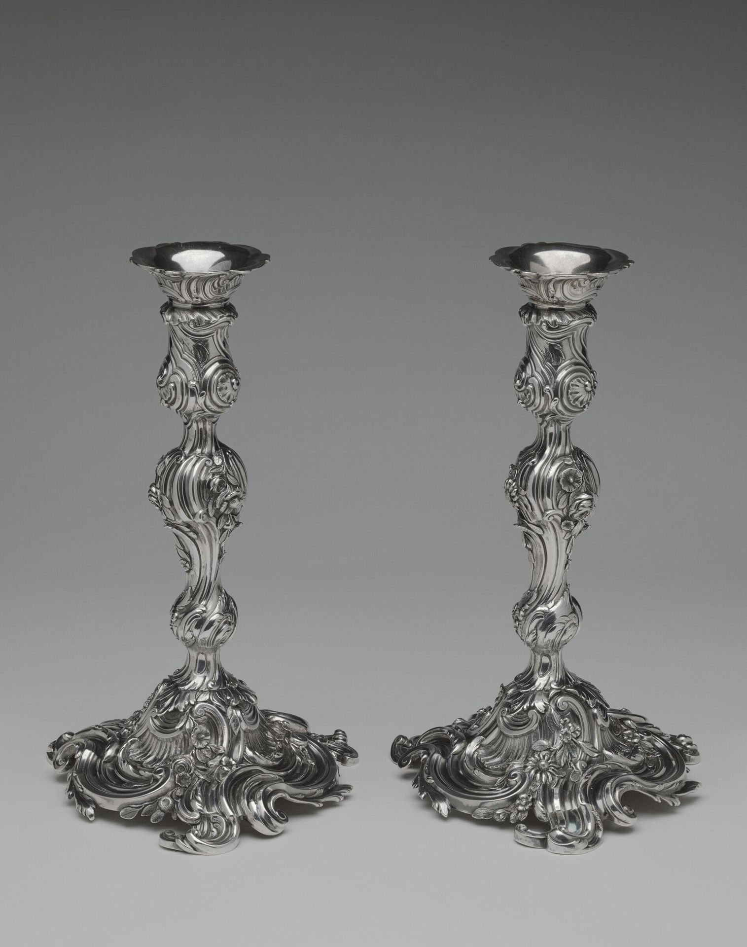 Pair of Candlesticks by George Wickes