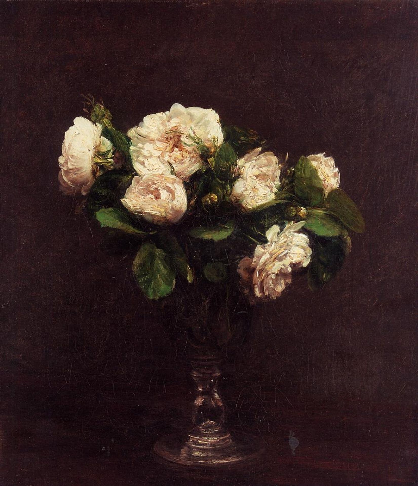 White Roses by Henri Fantin-Latour