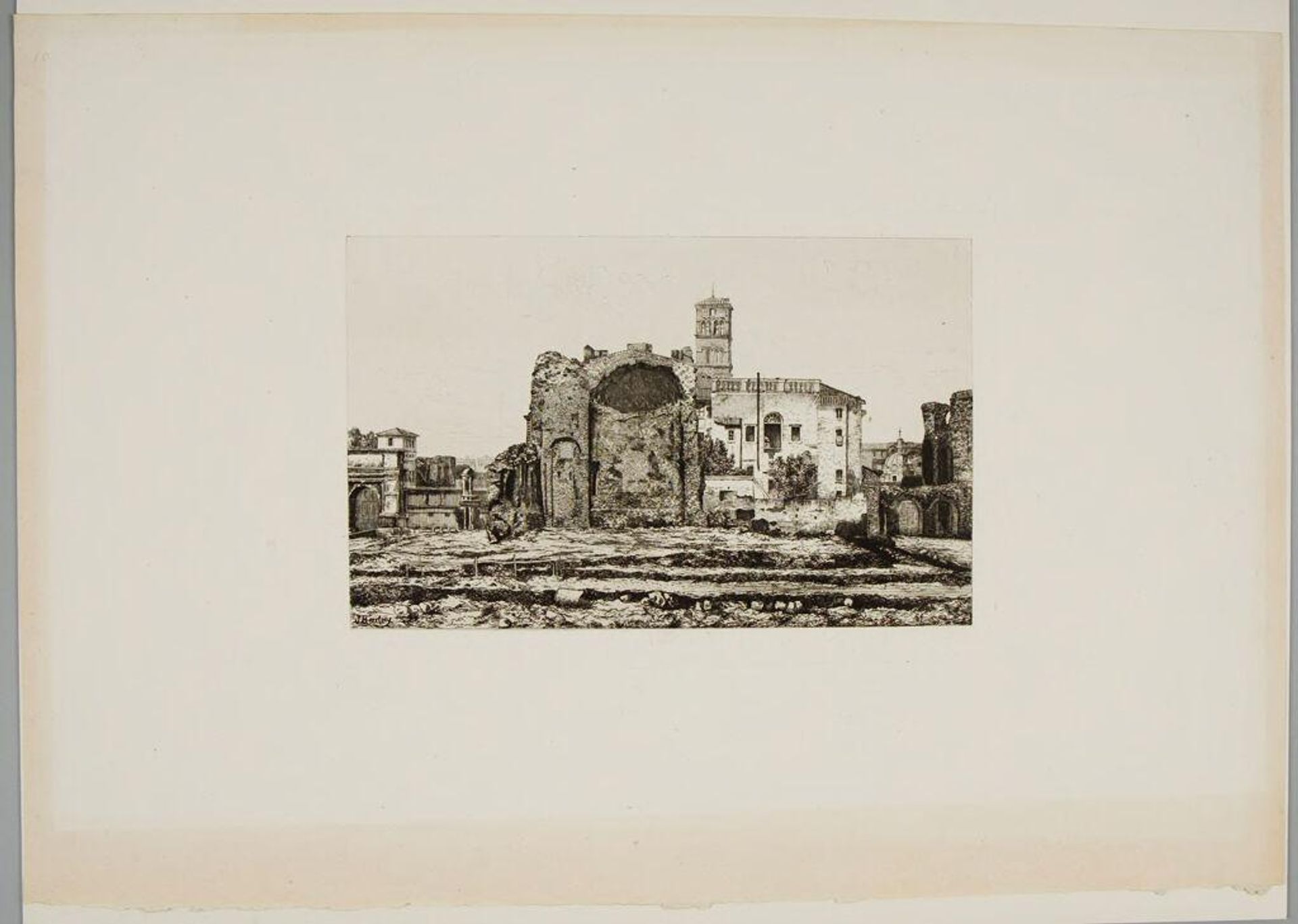 Temple of Venus and Roma, Rome by Julien Louis Camille Boutry