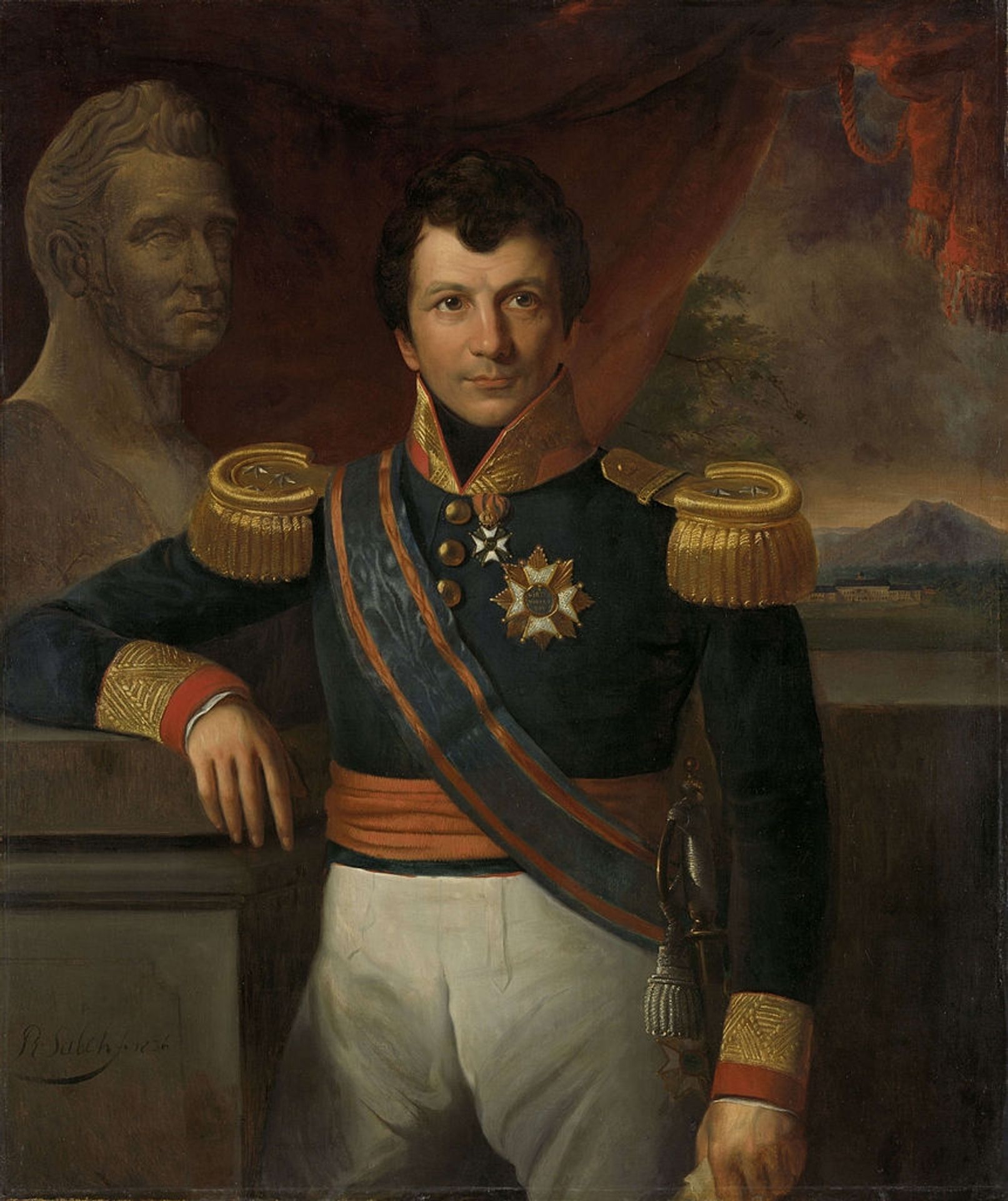 Johannes Graaf van den Bosch by Raden Saleh
