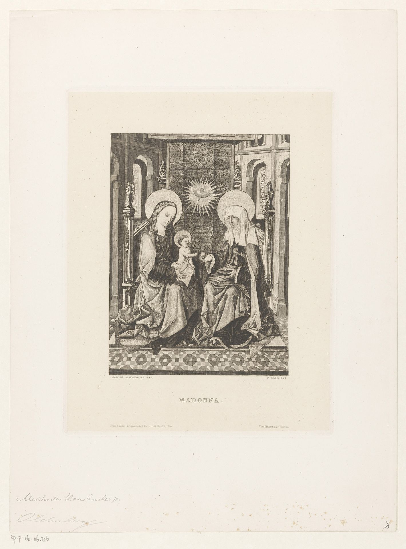 Heilige familie met Anna by Peter von Halm