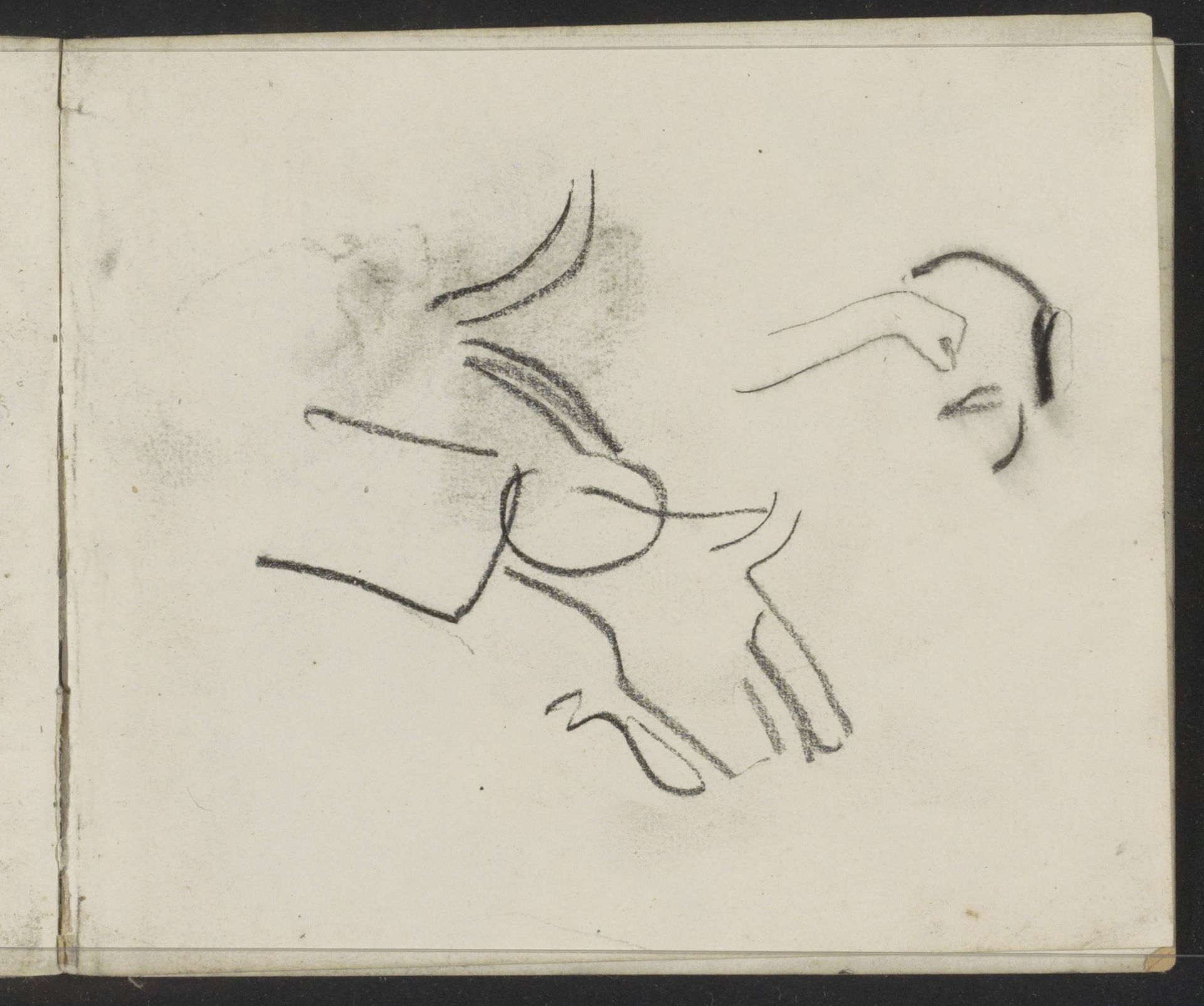 Hand en een onderarm by Carel Adolph Lion Cachet
