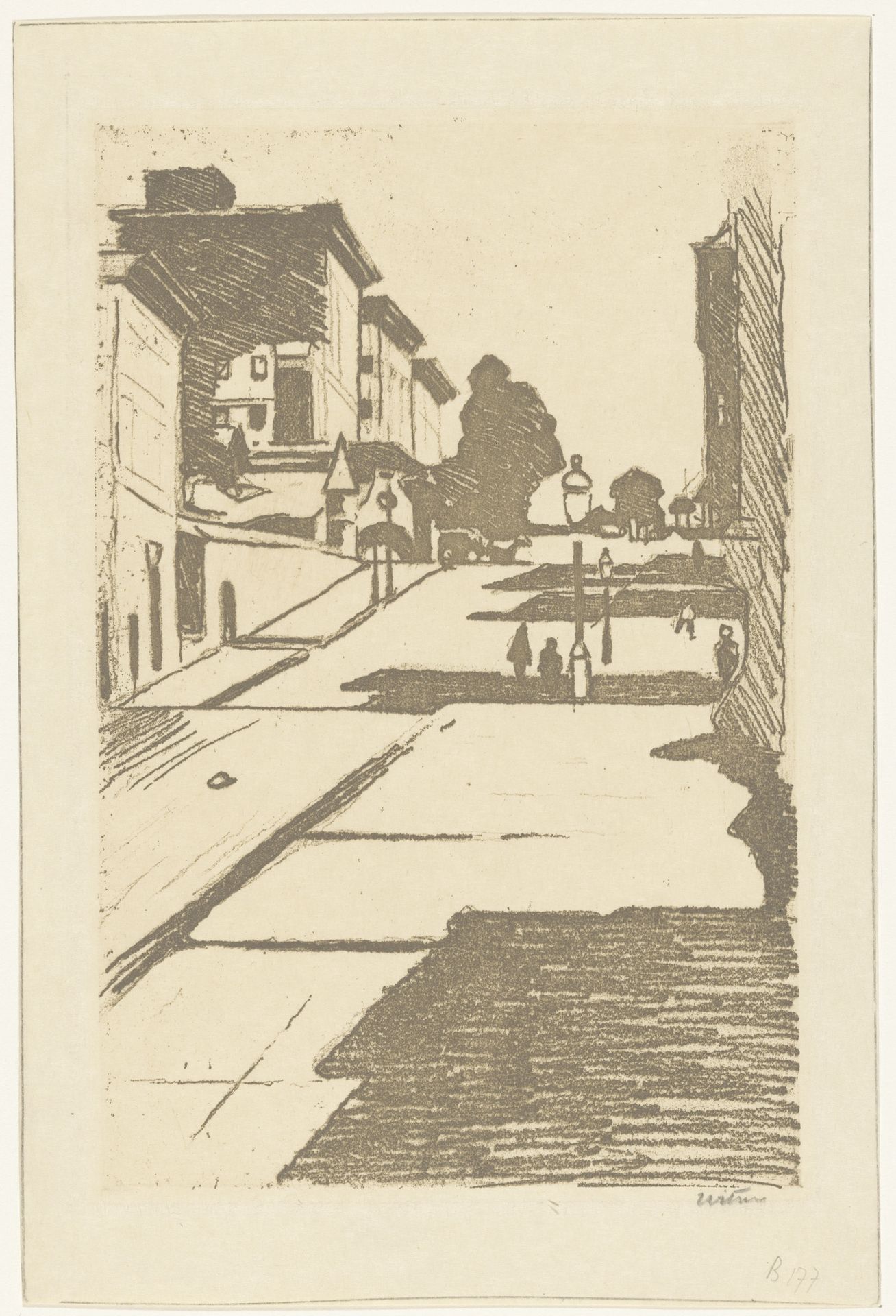 Gezicht op Maison Street en het Fairmont hotel in San Francisco by Willem Witsen