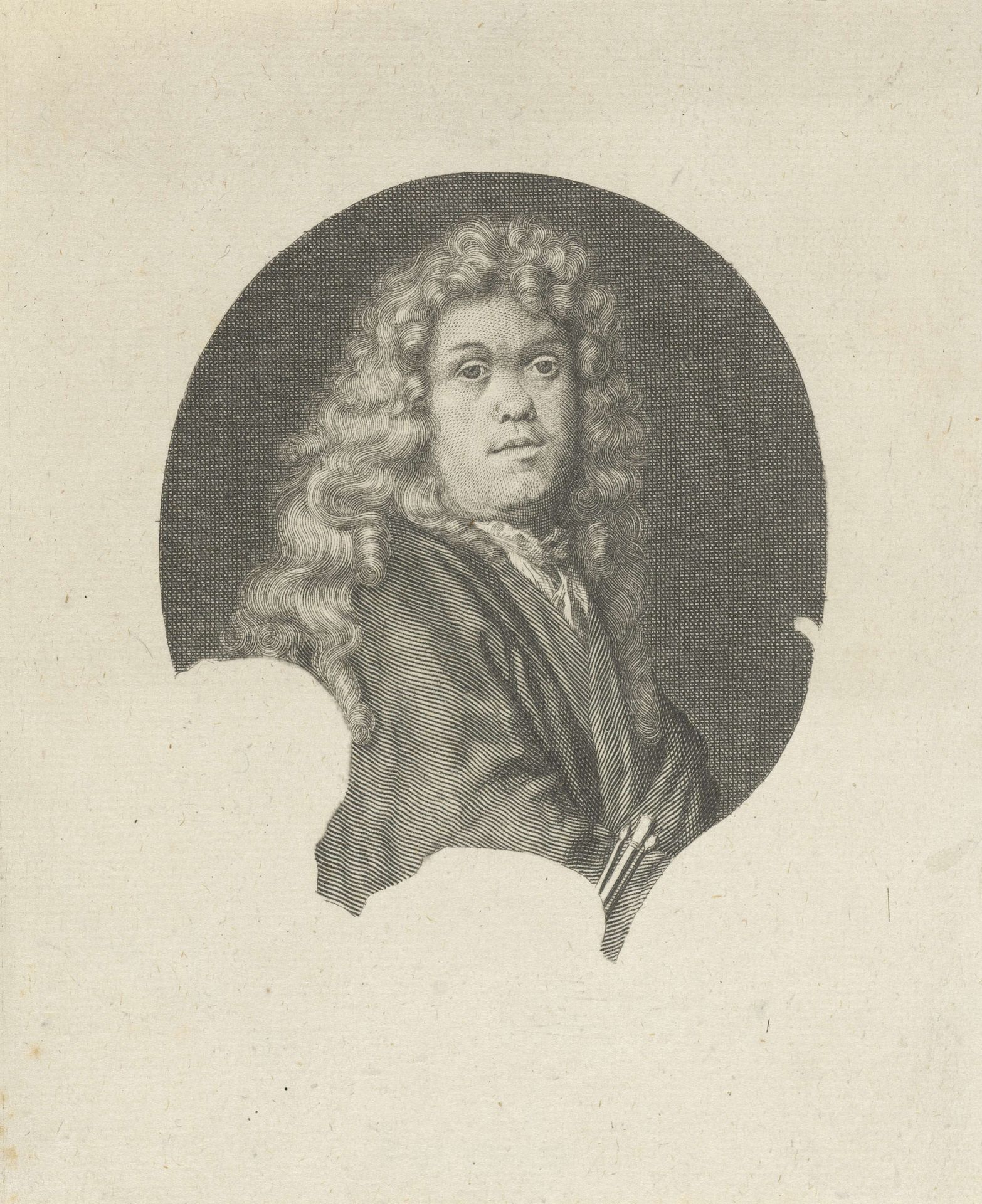 Portret van Gerard De Lairesse by Pieter van Gunst