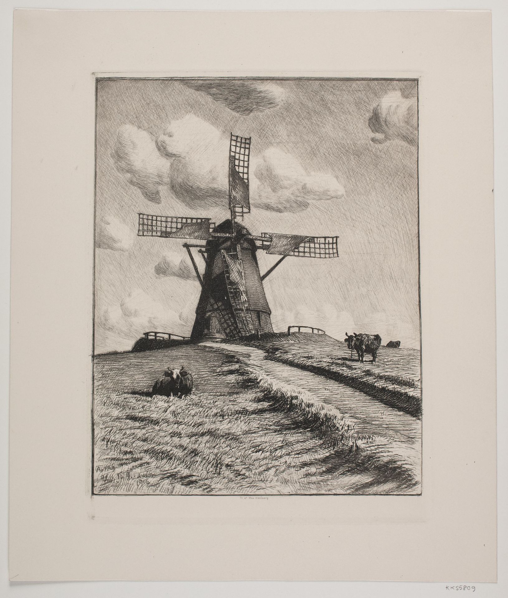 Rørvig mølle by Vilhelm Th. Fischer