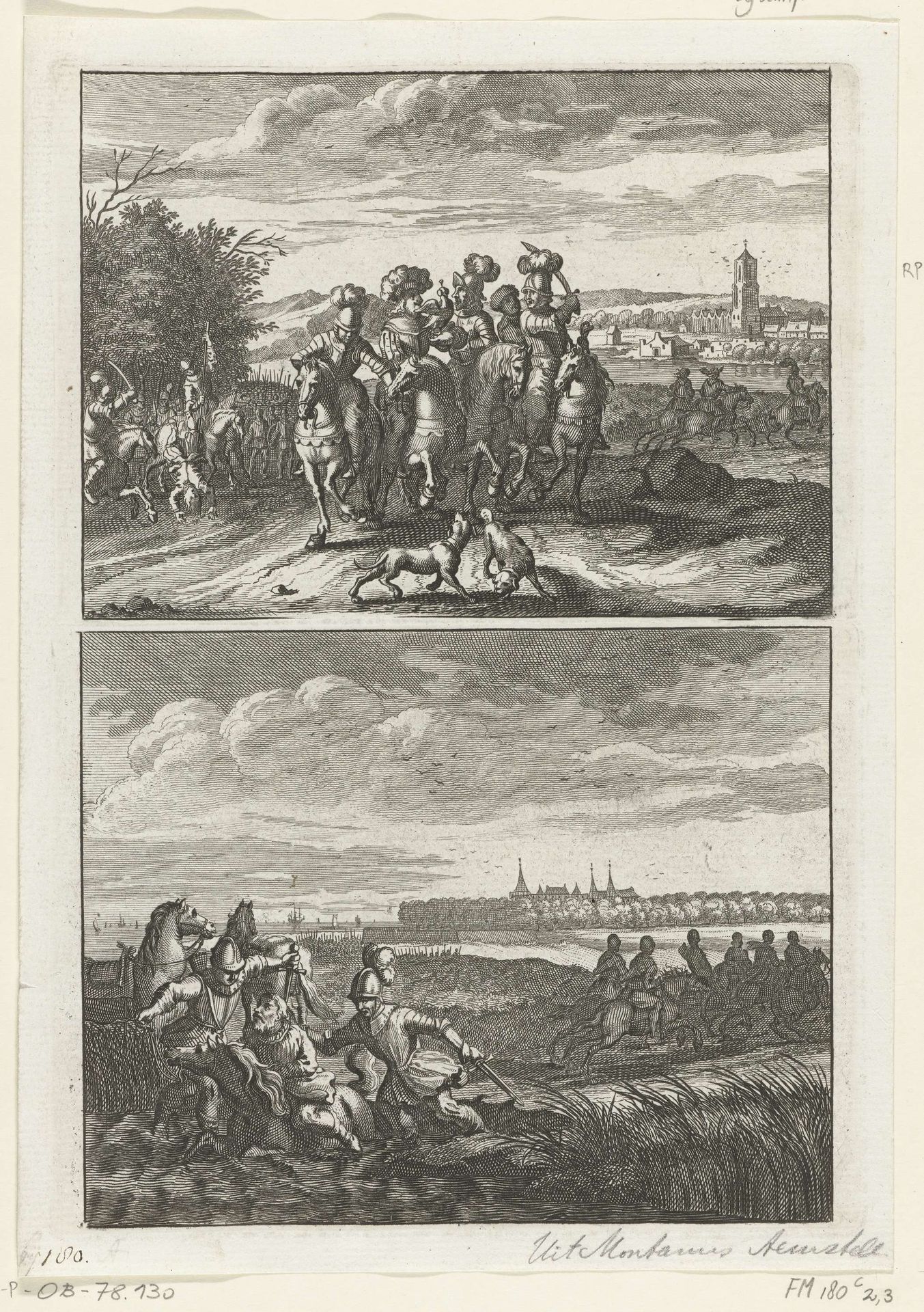 Jachtpartij van de edelen en de graaf en Moord op Floris V, 1296 by Anonymous