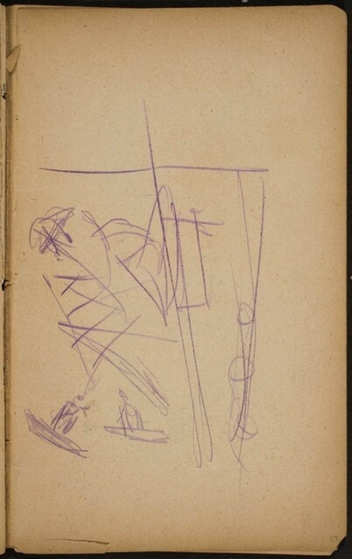 Boote mit Menschen (Boats and Figures) [p. 59] by Max Beckmann