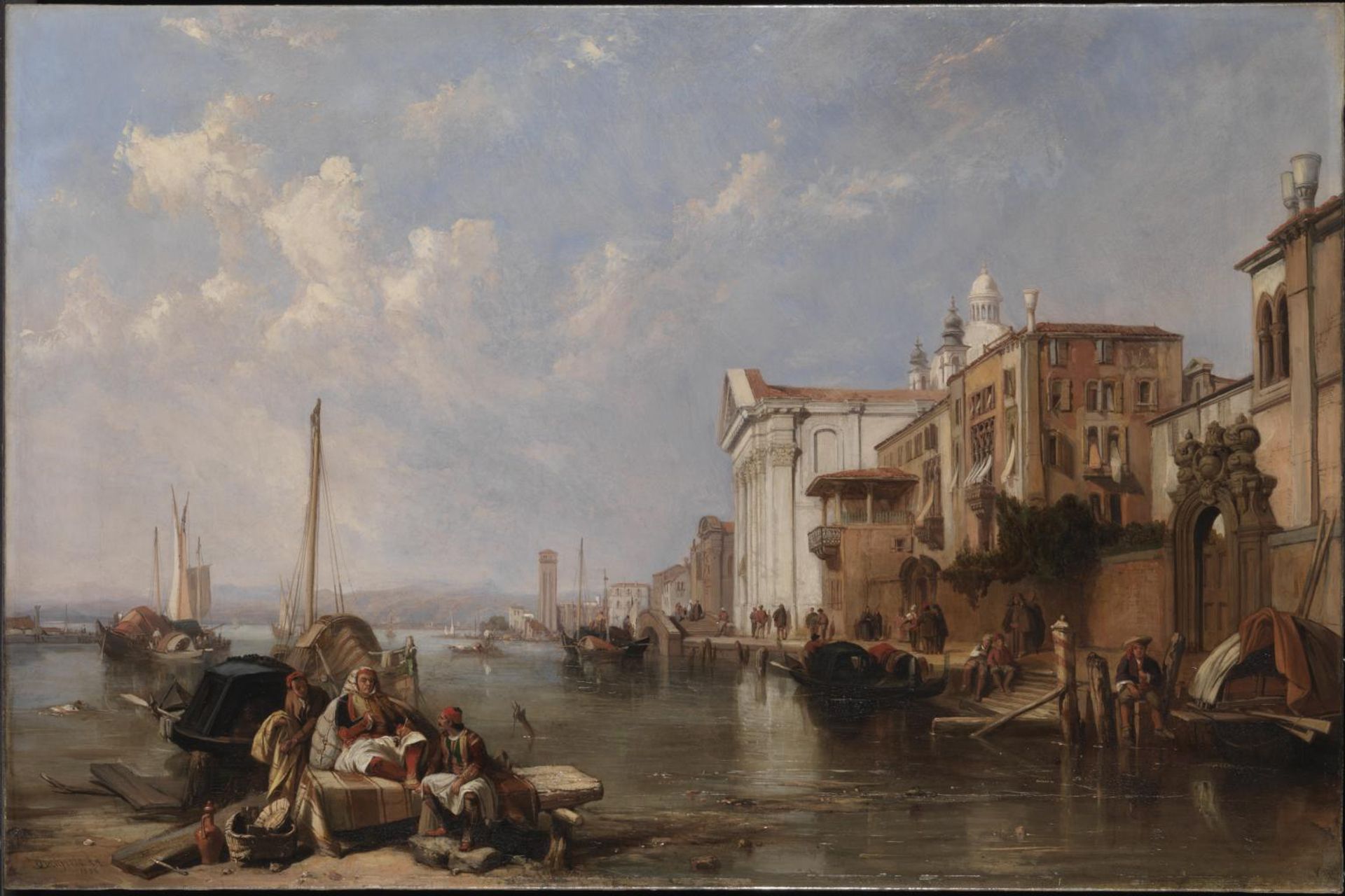 The Canal of the Guidecca, and the Church of the Gesuati, Venice by Clarkson Stanfield