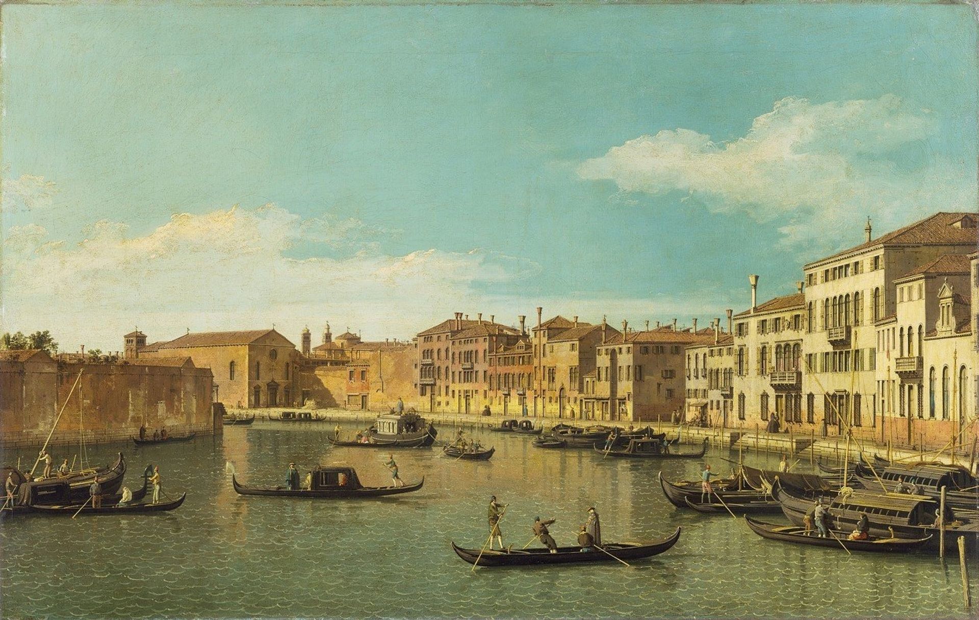 Venice, the Canale di Santa Chiara by Canaletto