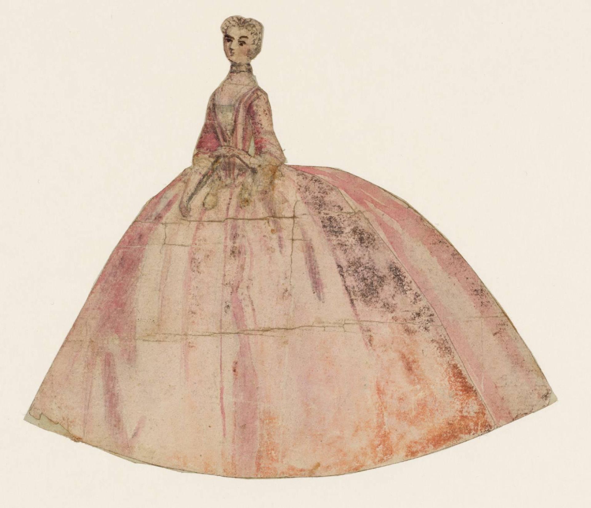 Cutout of a Lady in a Pink Dress by  Susanna Duncombe