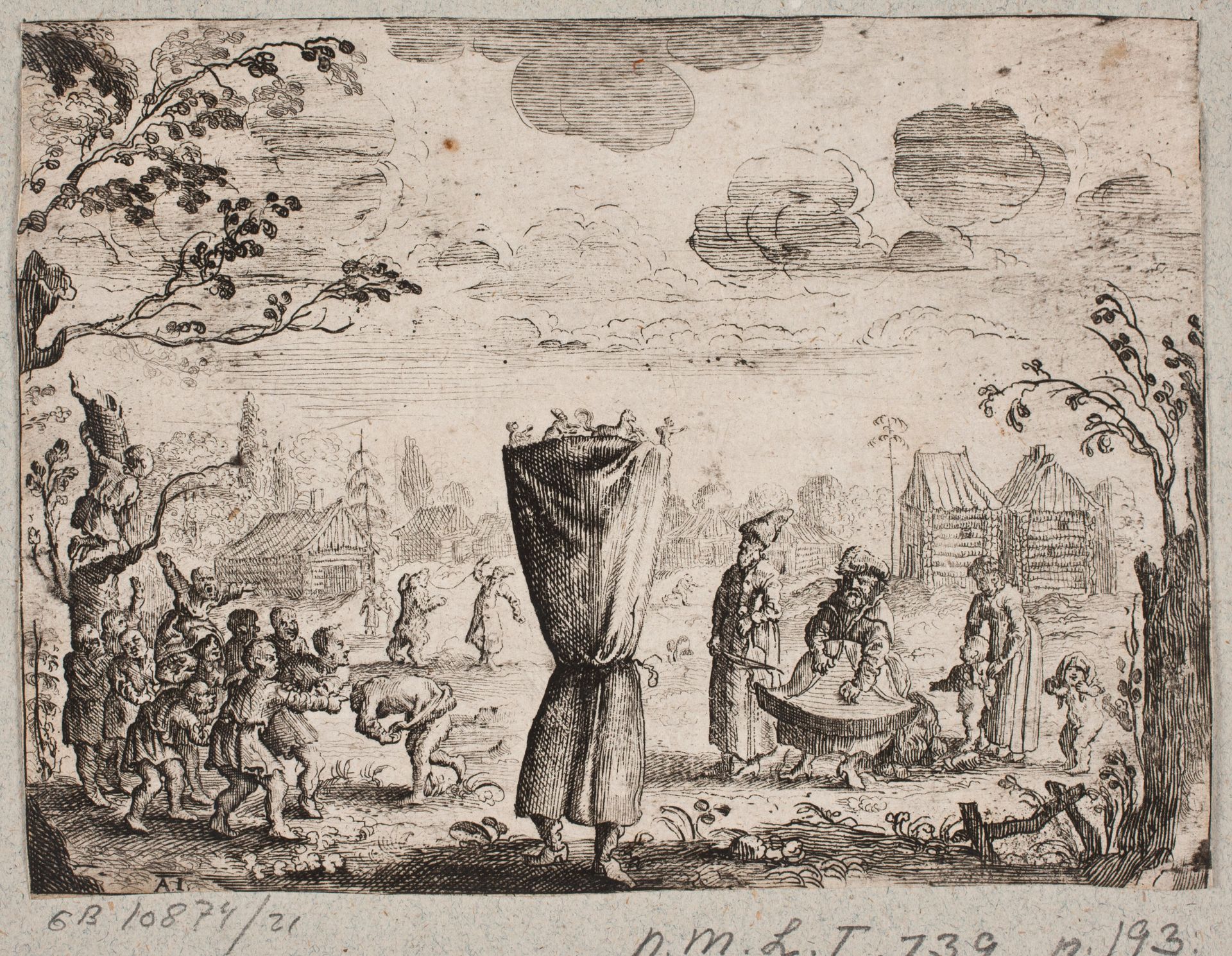 Optrædende i en russisk landsby by Augustin John